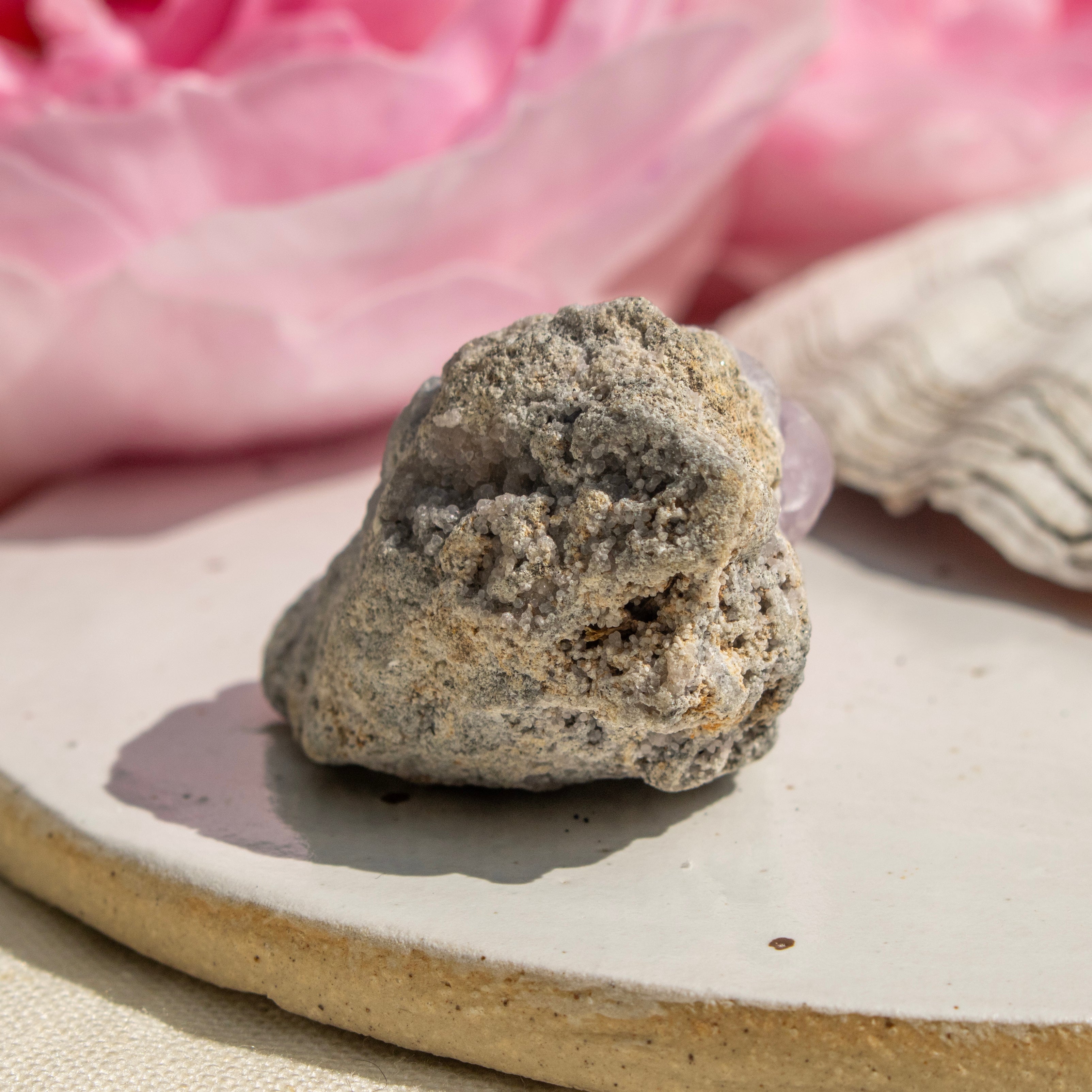 Raw Pink Smithsonite Crystal Cluster