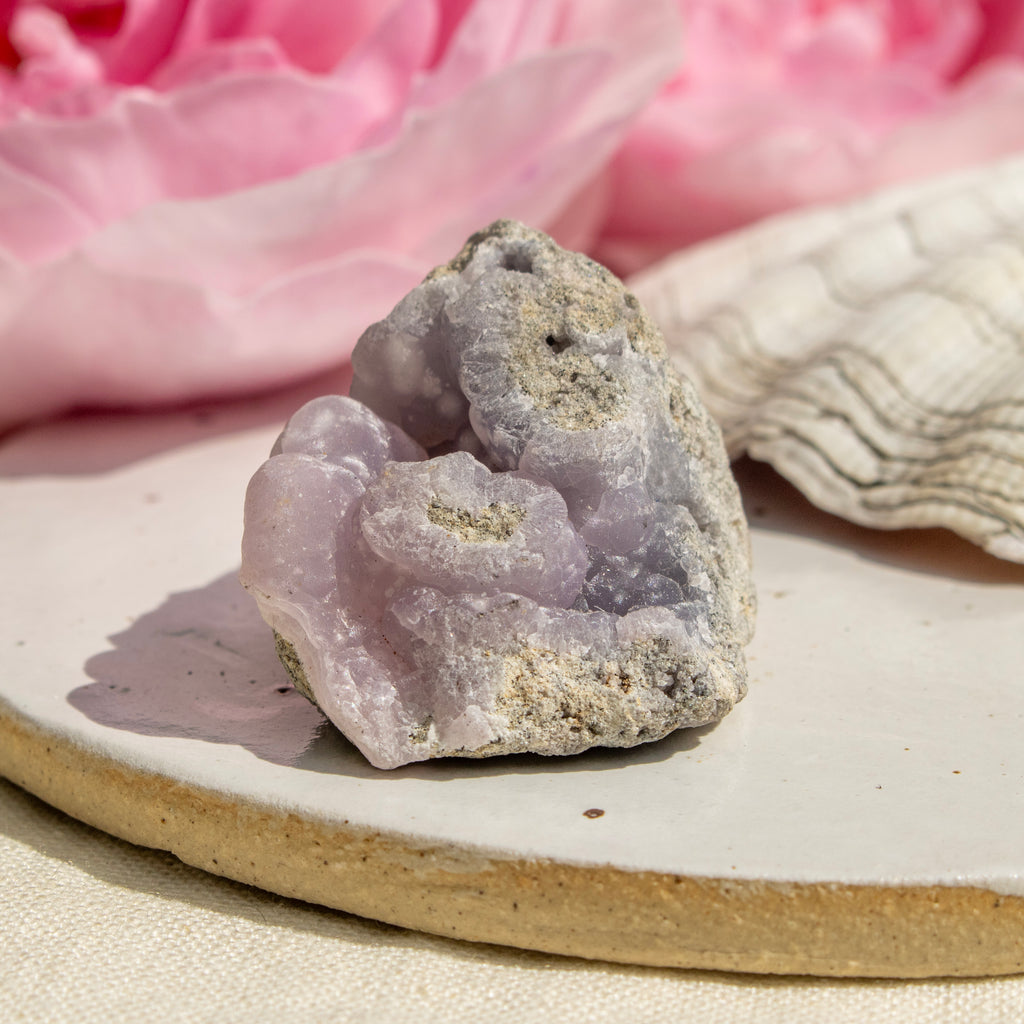 Raw Pink Smithsonite Crystal Cluster