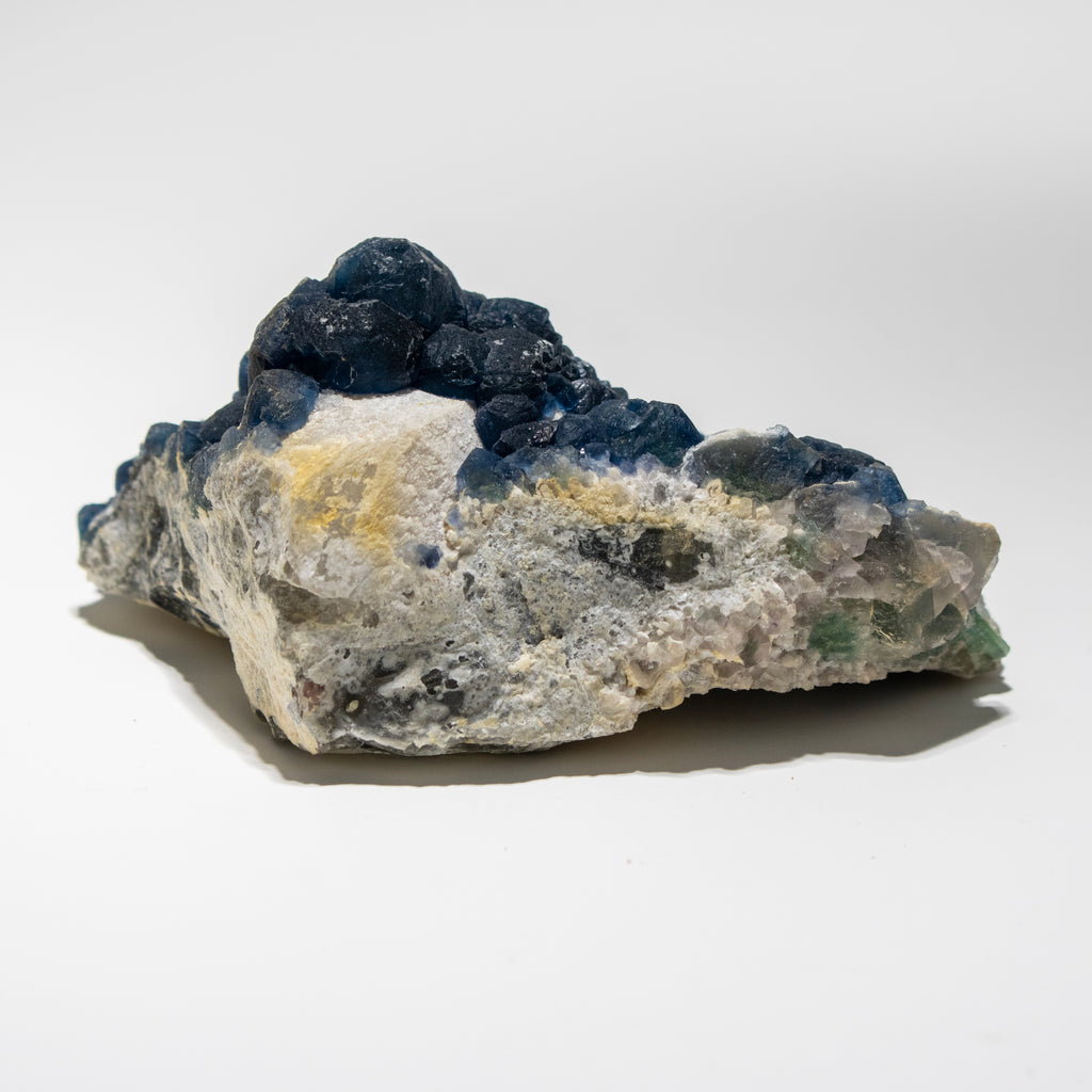 Mineral sample on a white background