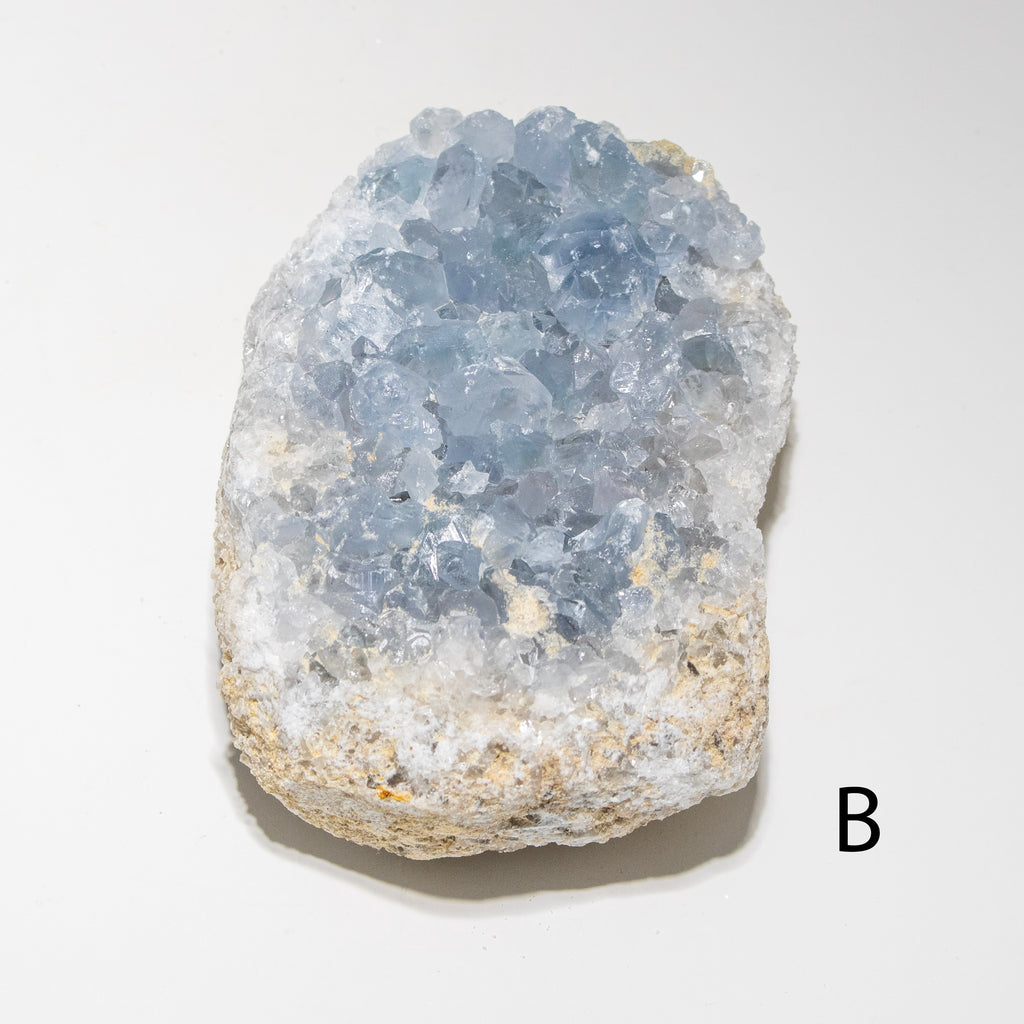 Crystal rock on a white background