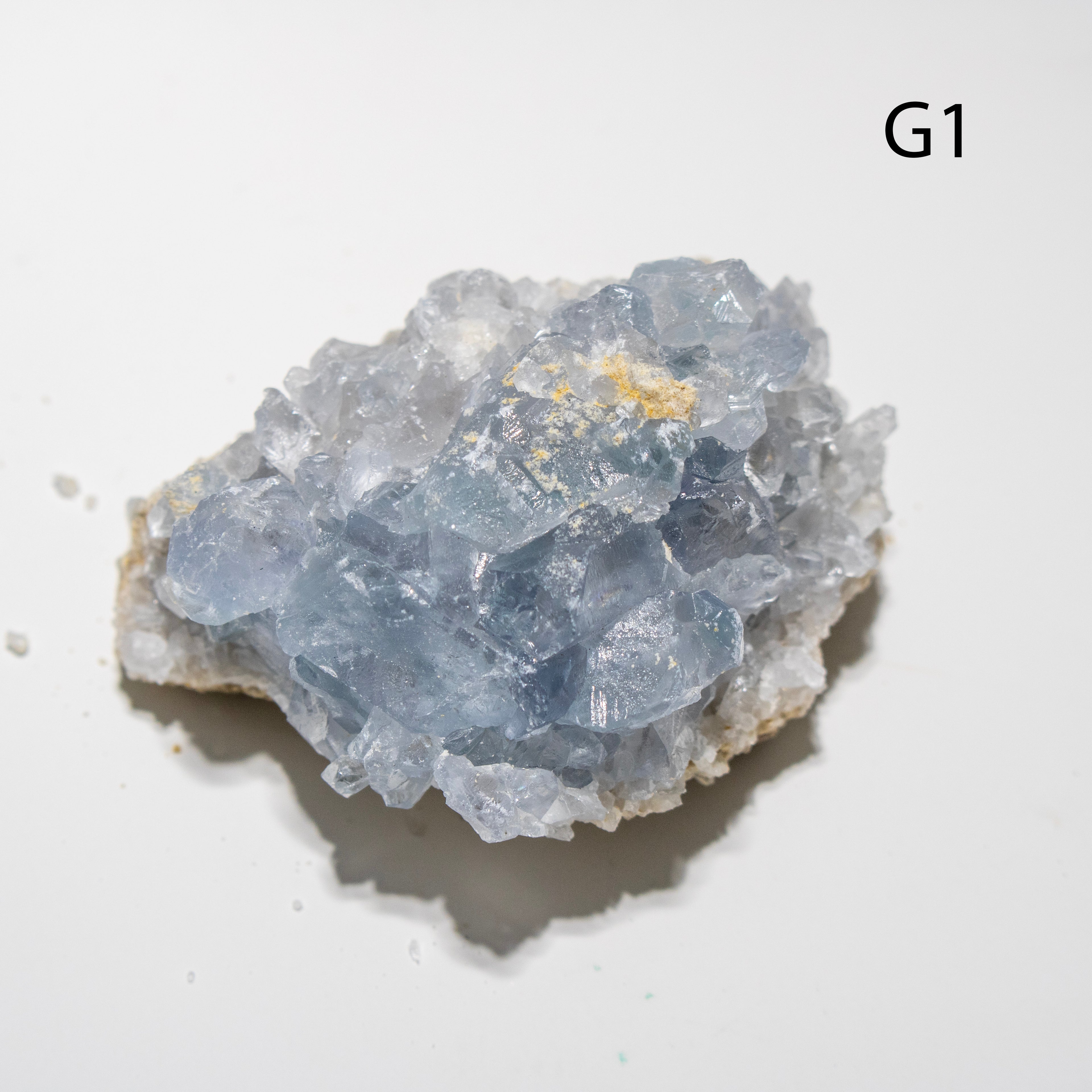Crystal rock on a white background with 'G1' label