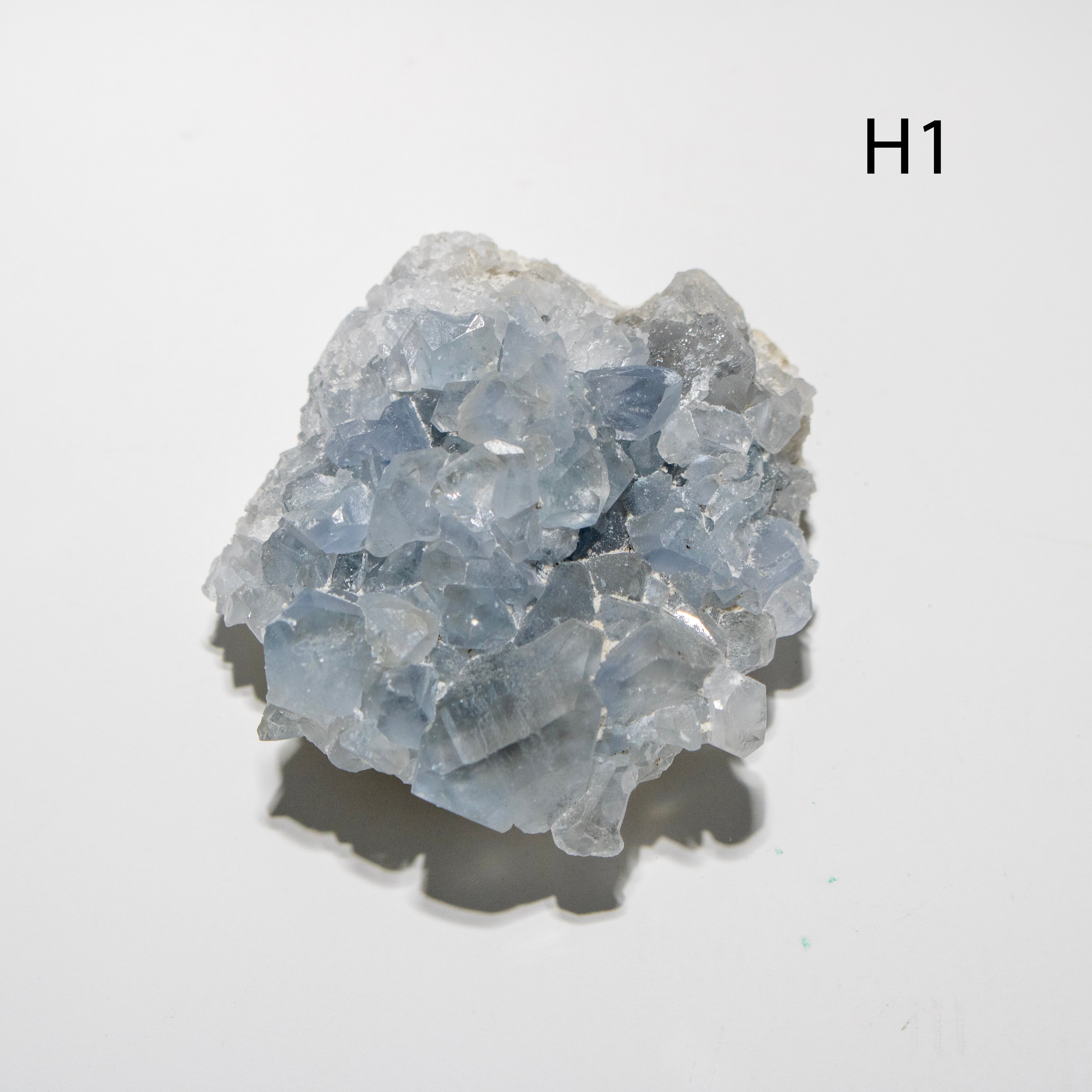 Crystal rock on a white background with 'H1' label