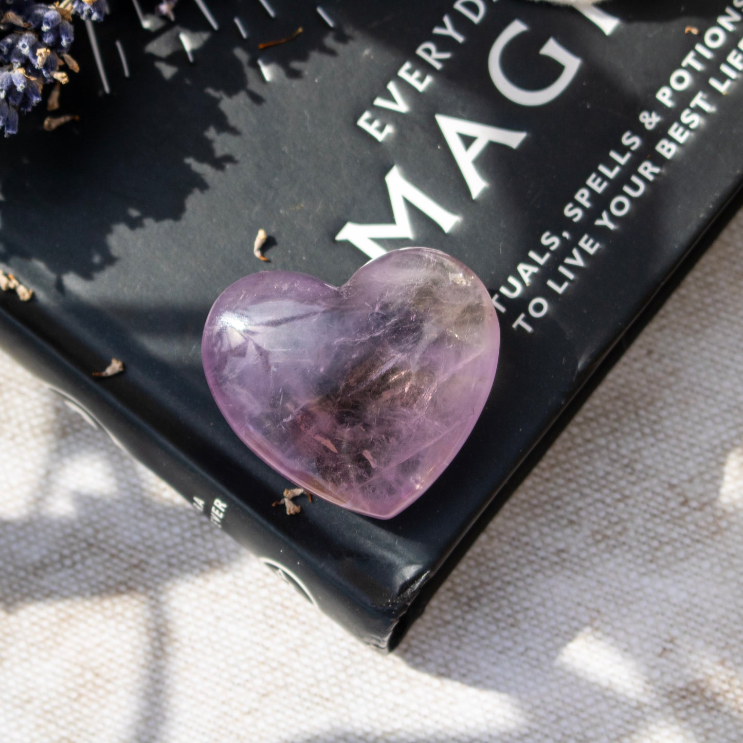Ametrine Crystal Heart