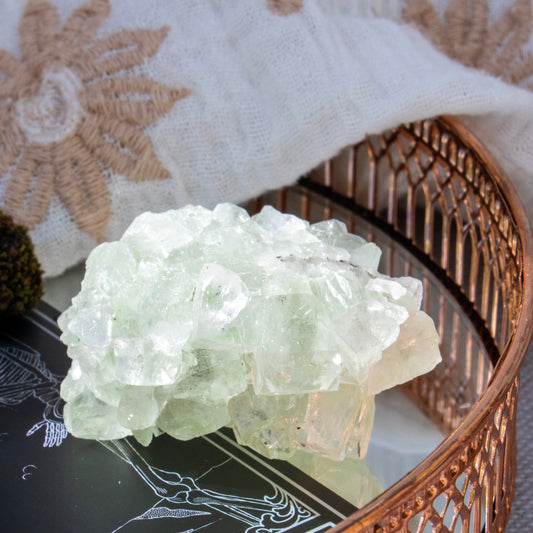 Green Apophyllite Crystal Cluster