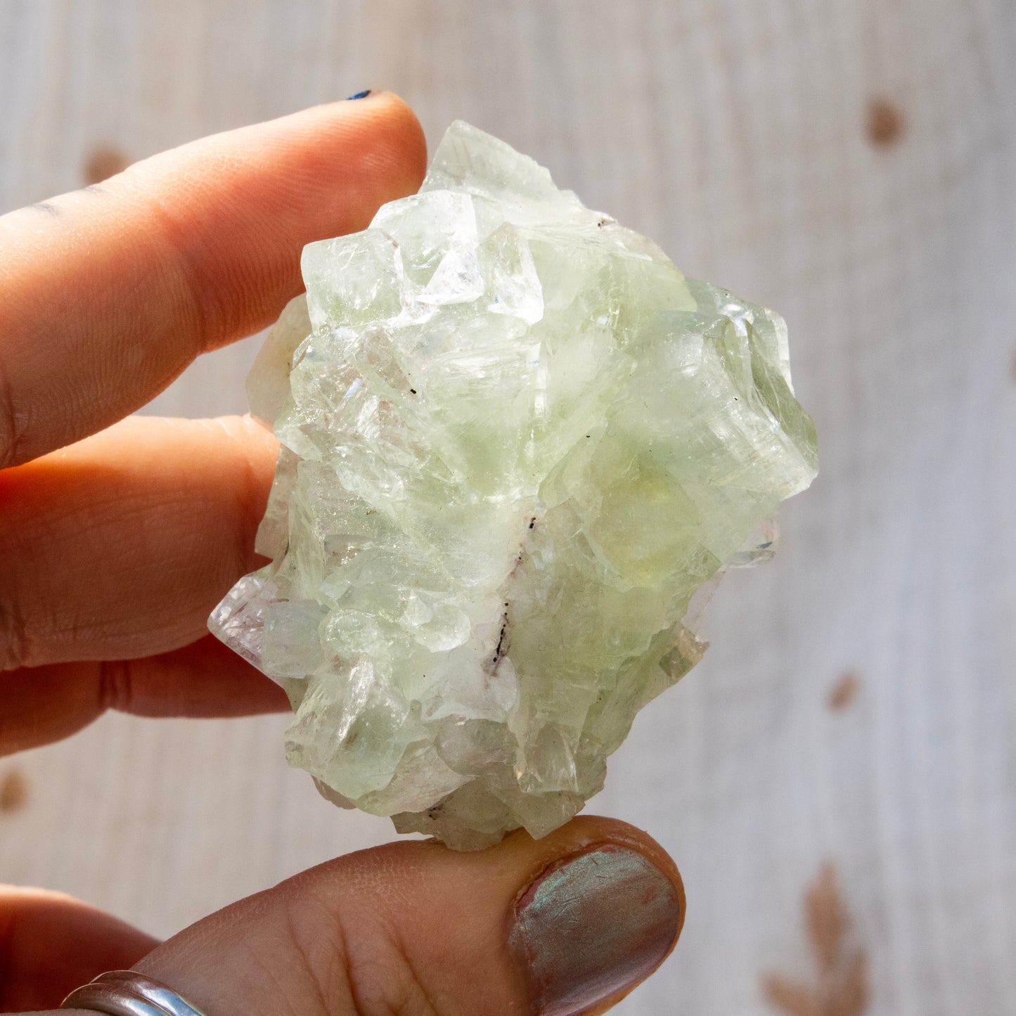 Green Apophyllite Crystal Cluster