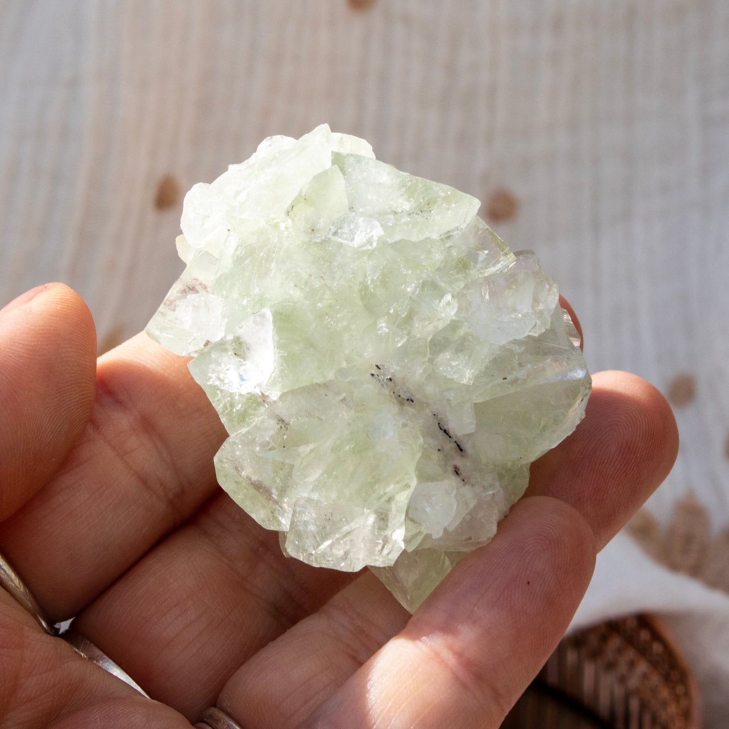 Green Apophyllite Crystal Cluster