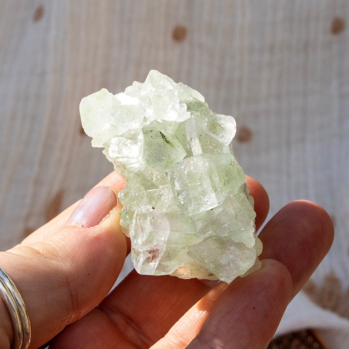 Green Apophyllite Crystal Cluster