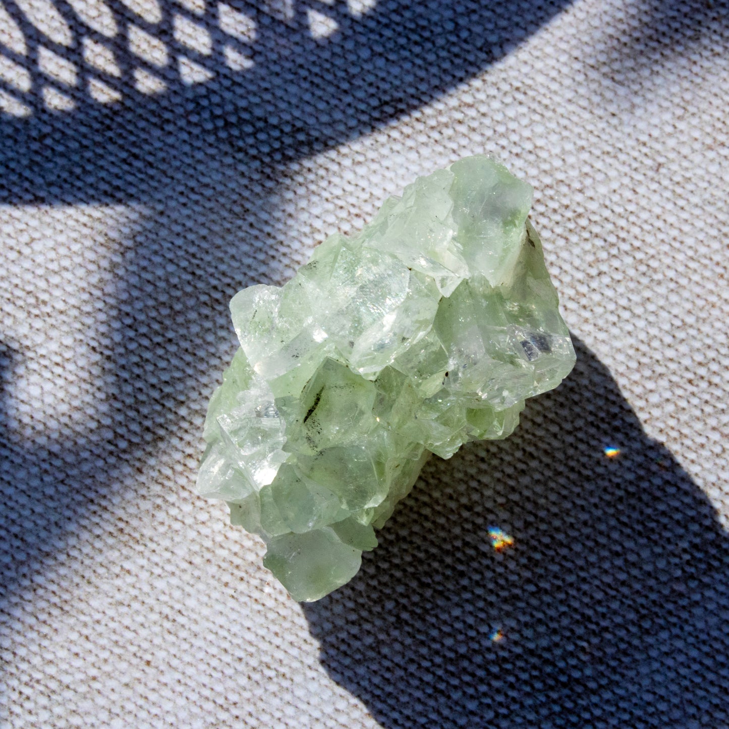 Green Apophyllite Crystal Cluster