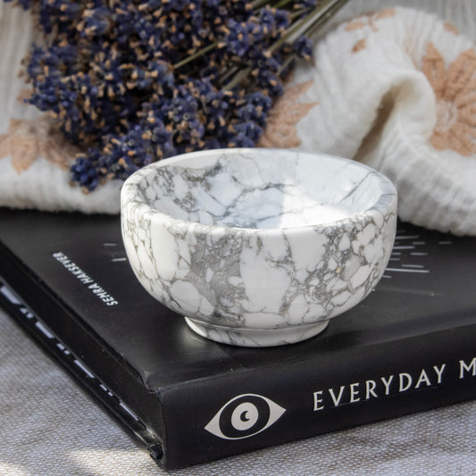 White Howlite Crystal Bowl