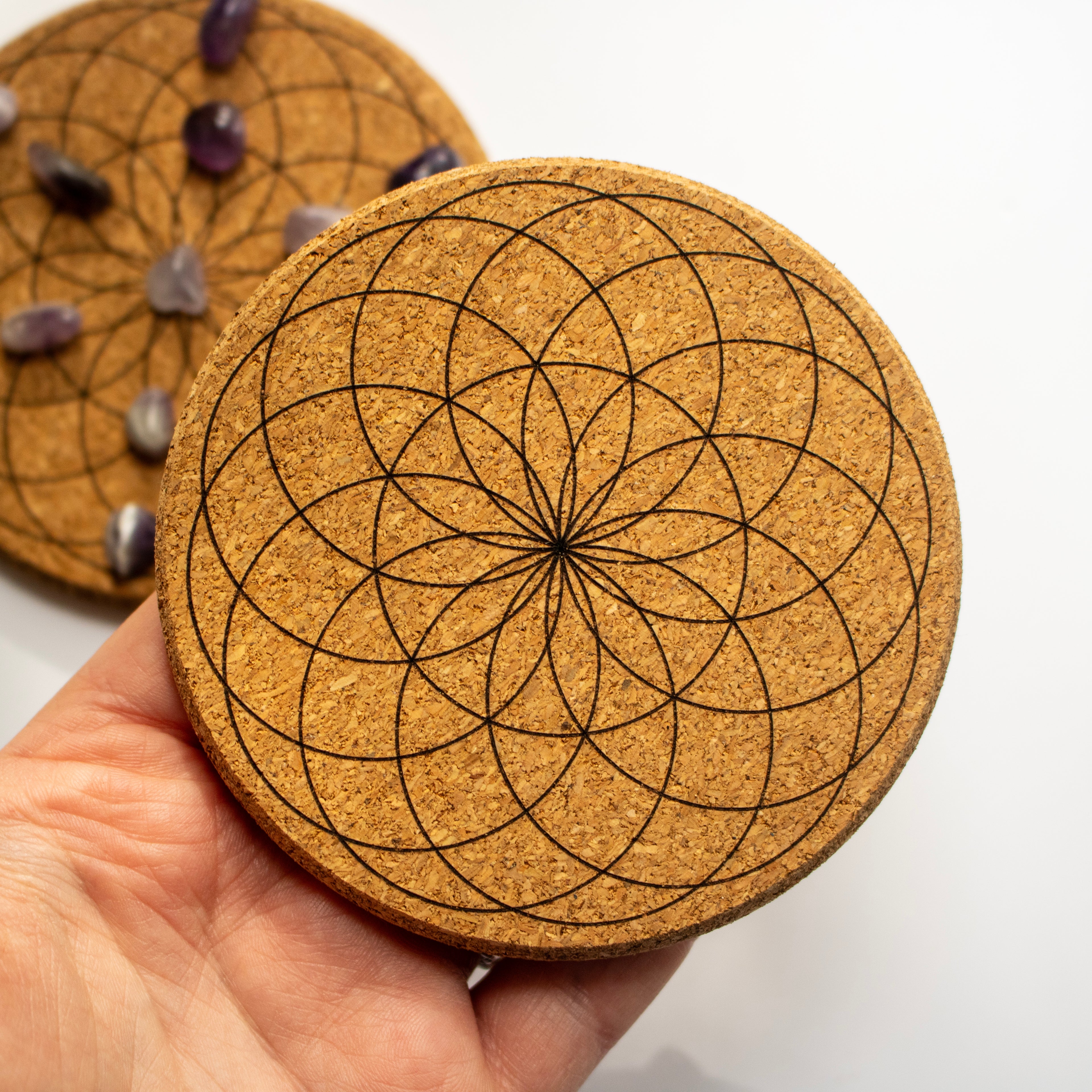 Seed of Life Cork Grid Board