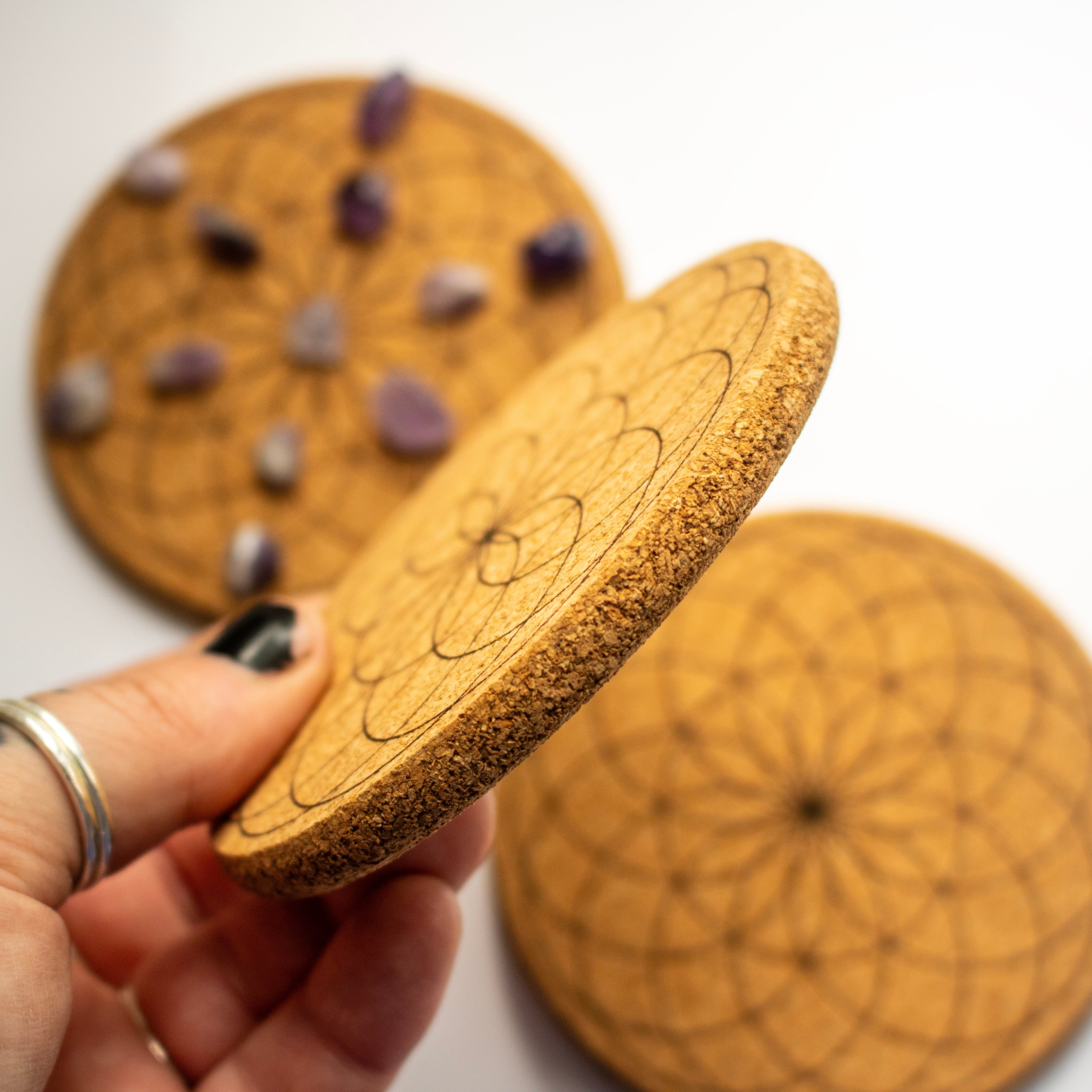 Seed of Life Cork Grid Board