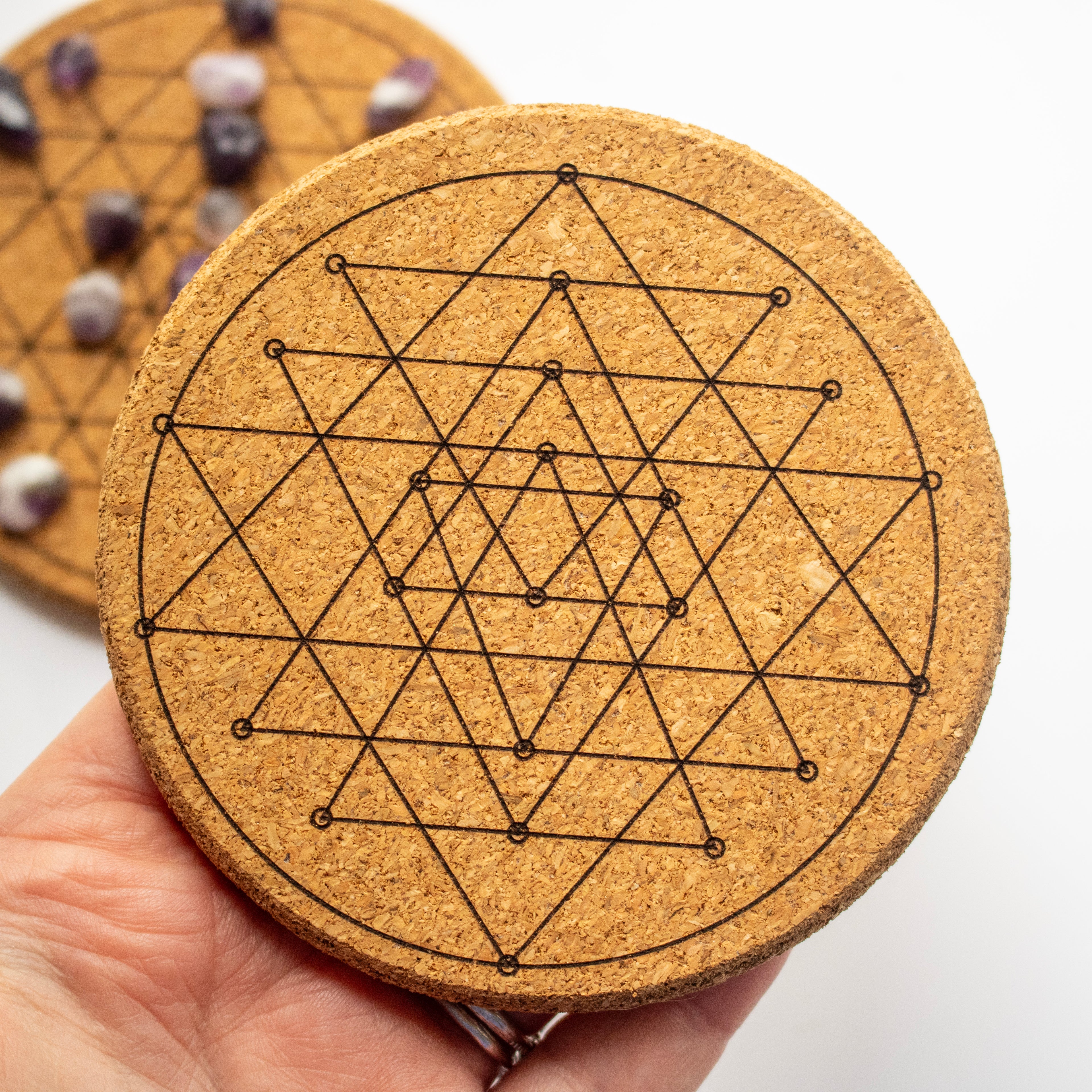 Sri Yantra Cork Grid Board