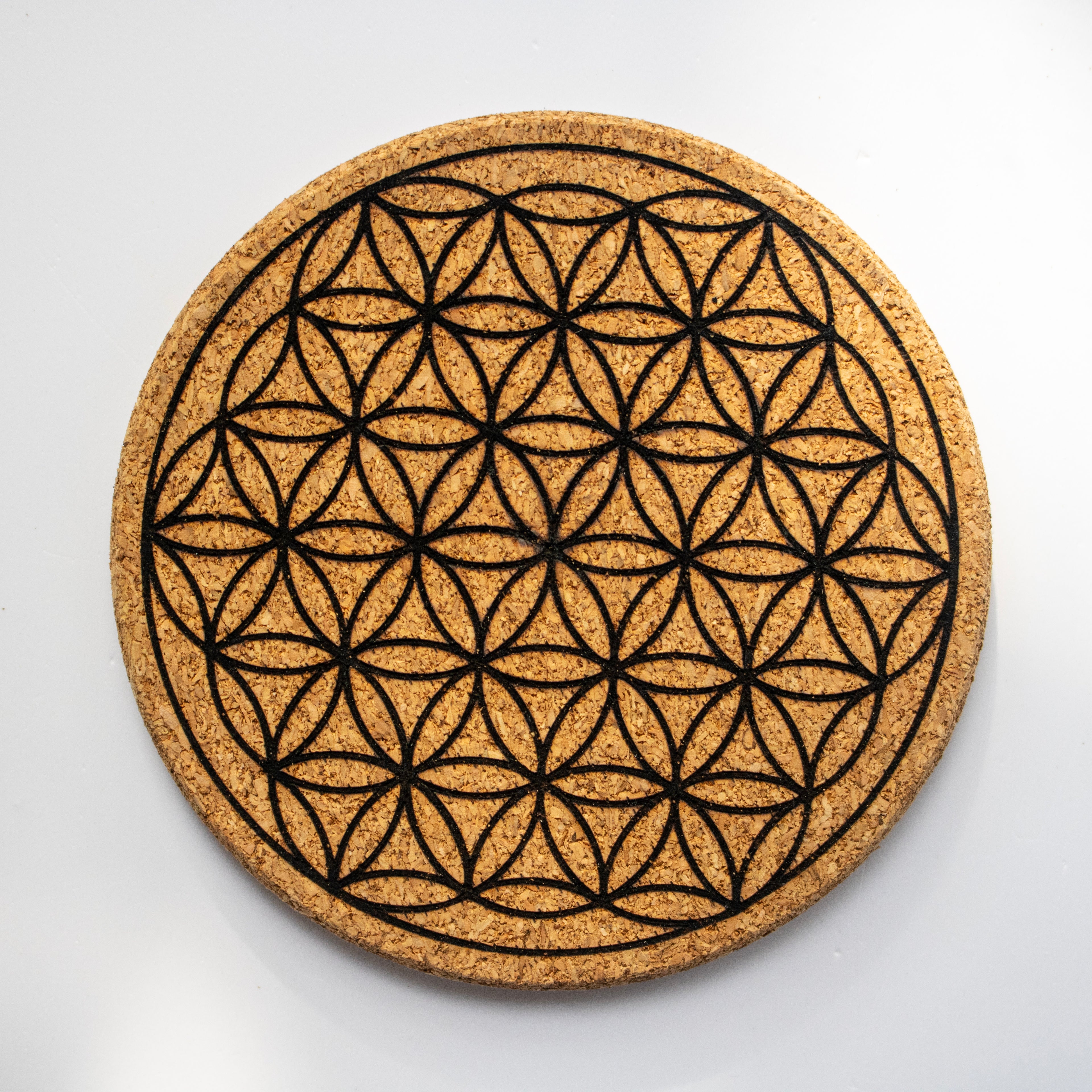 Flower of Life Cork Grid Board