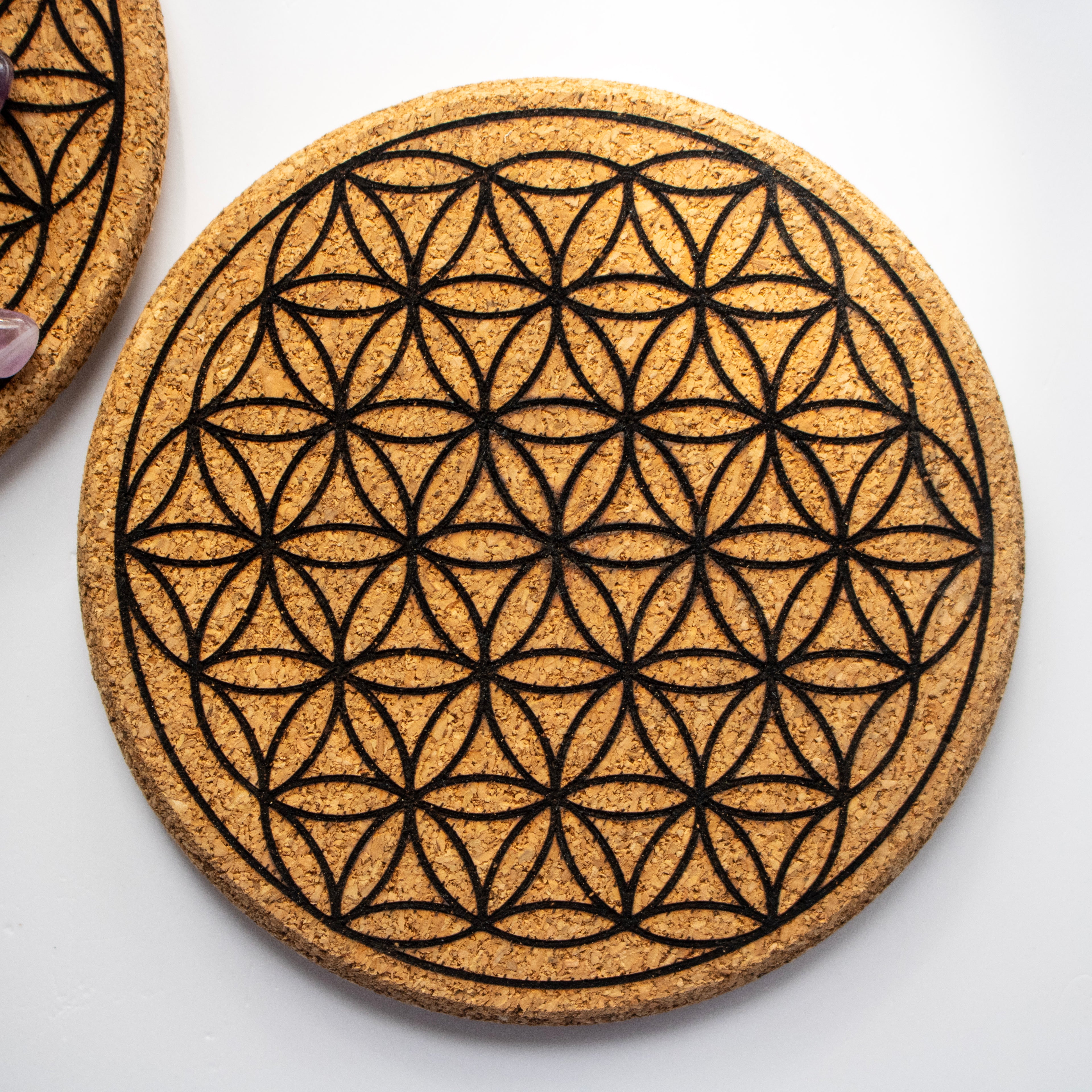 Flower of Life Cork Grid Board