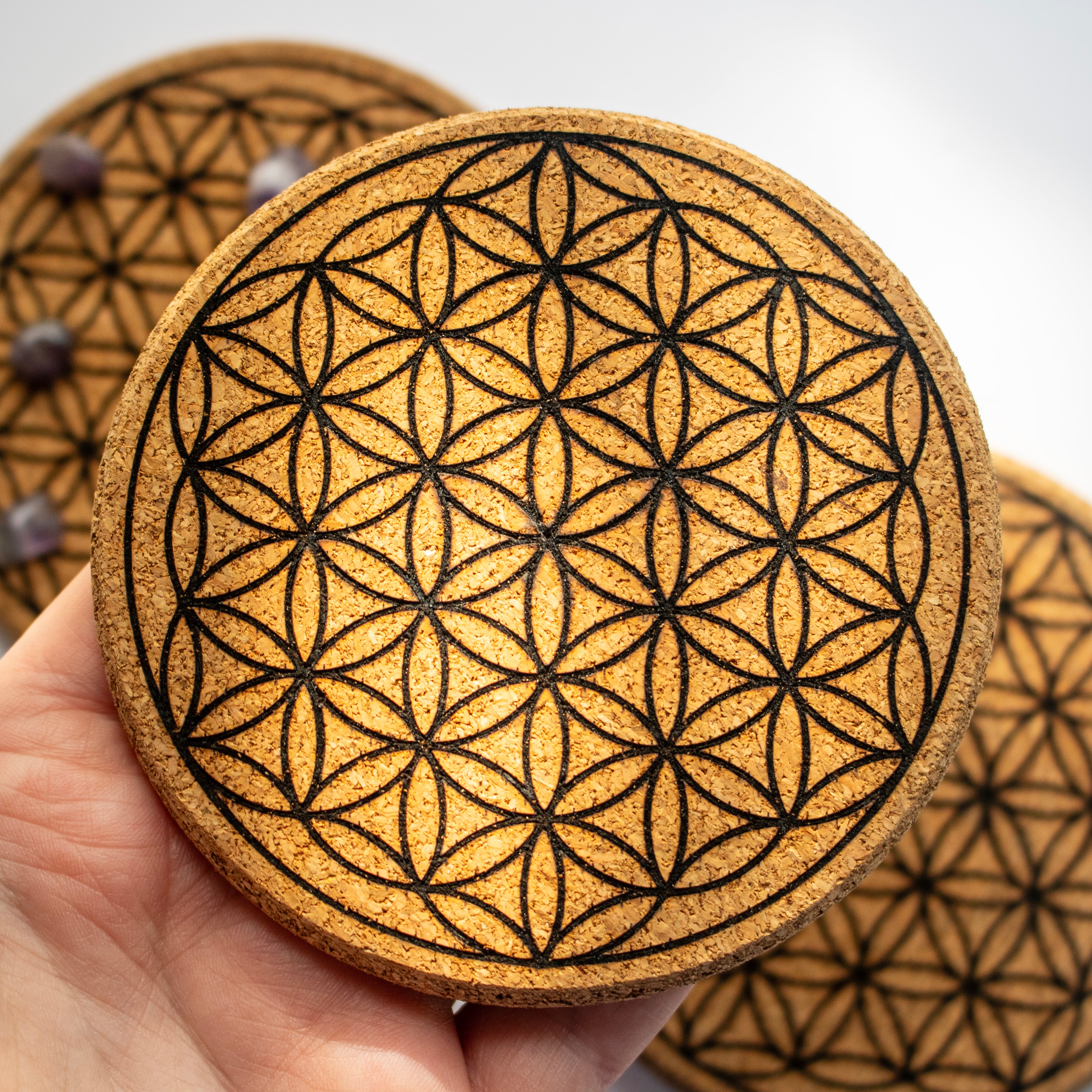 Flower of Life Cork Grid Board
