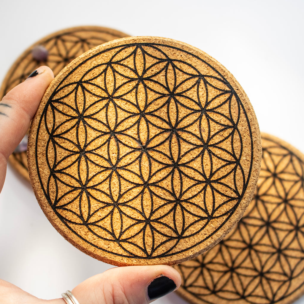 Flower of Life Cork Grid Board