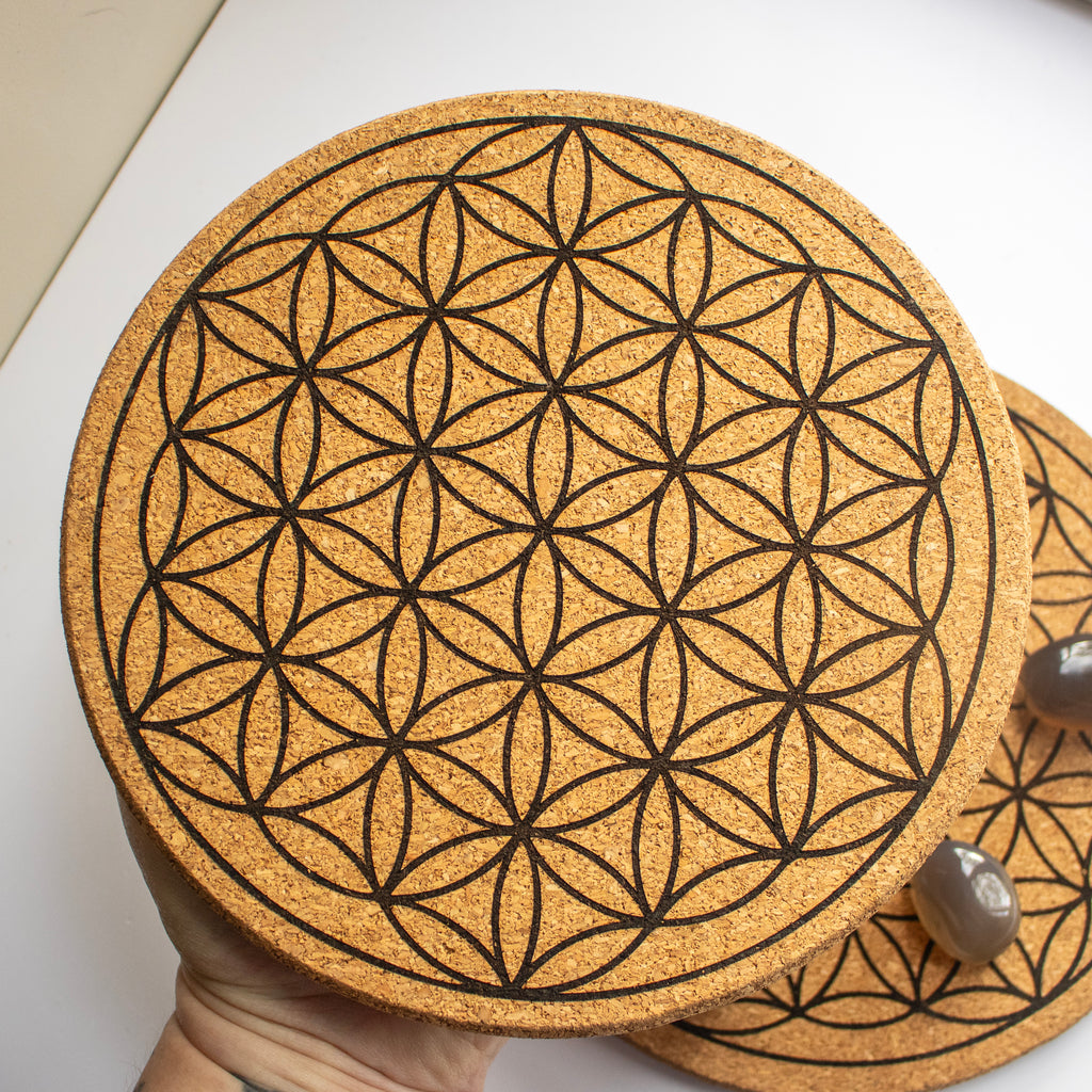 Flower of Life Cork Grid Board