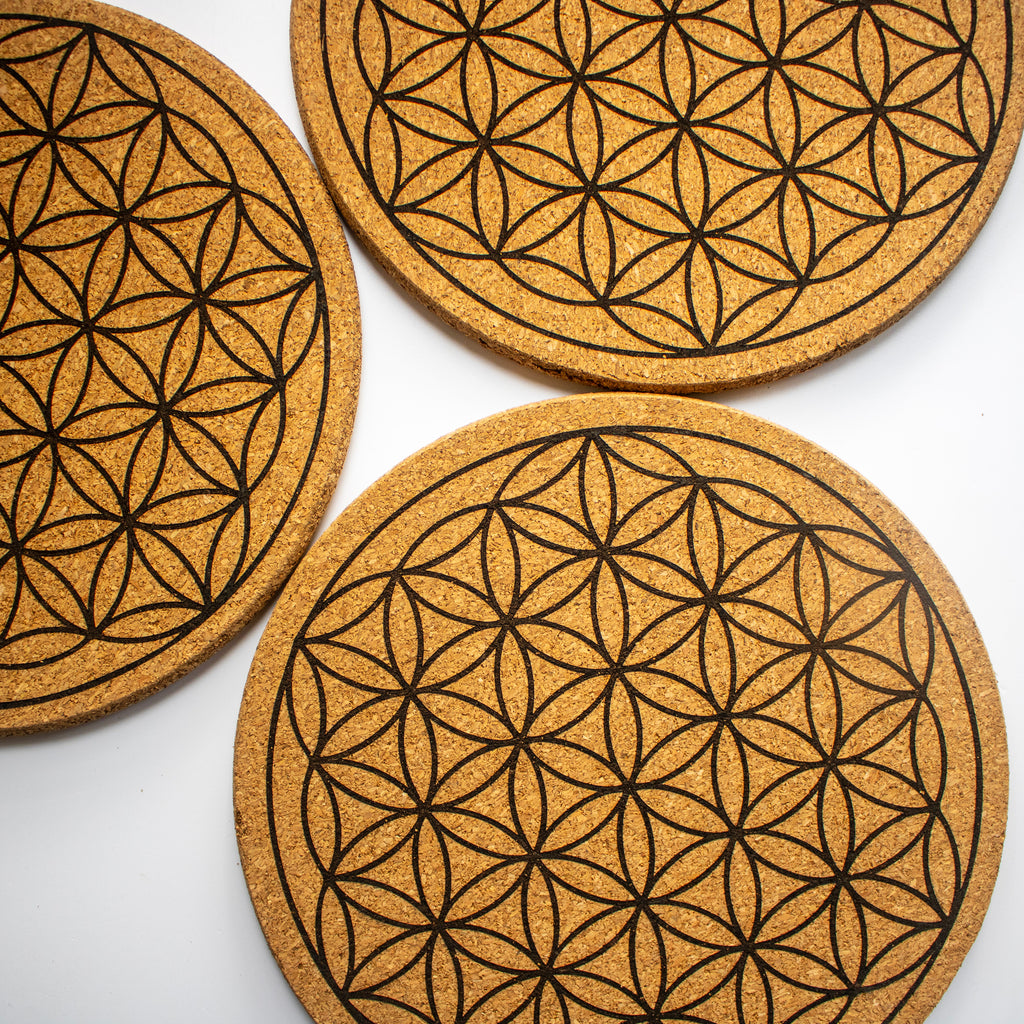 Flower of Life Cork Grid Board