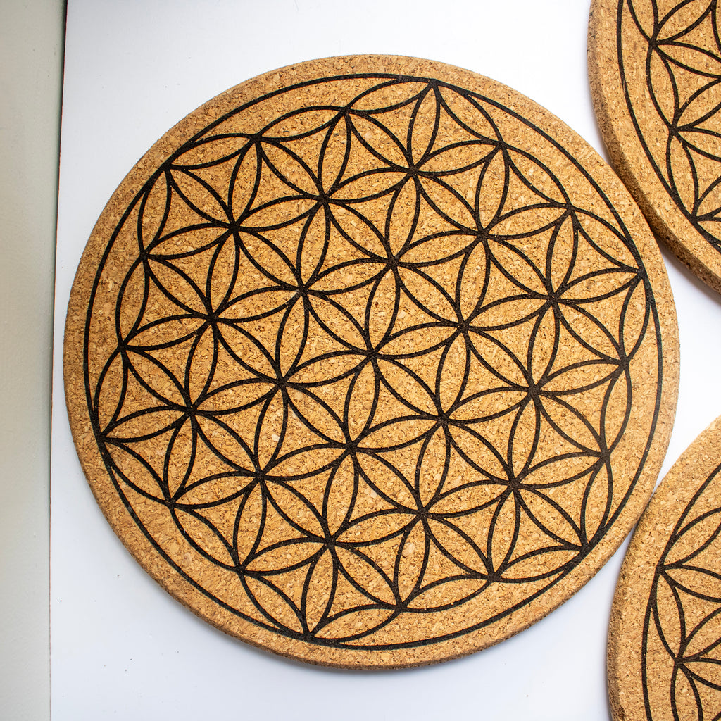 Flower of Life Cork Grid Board