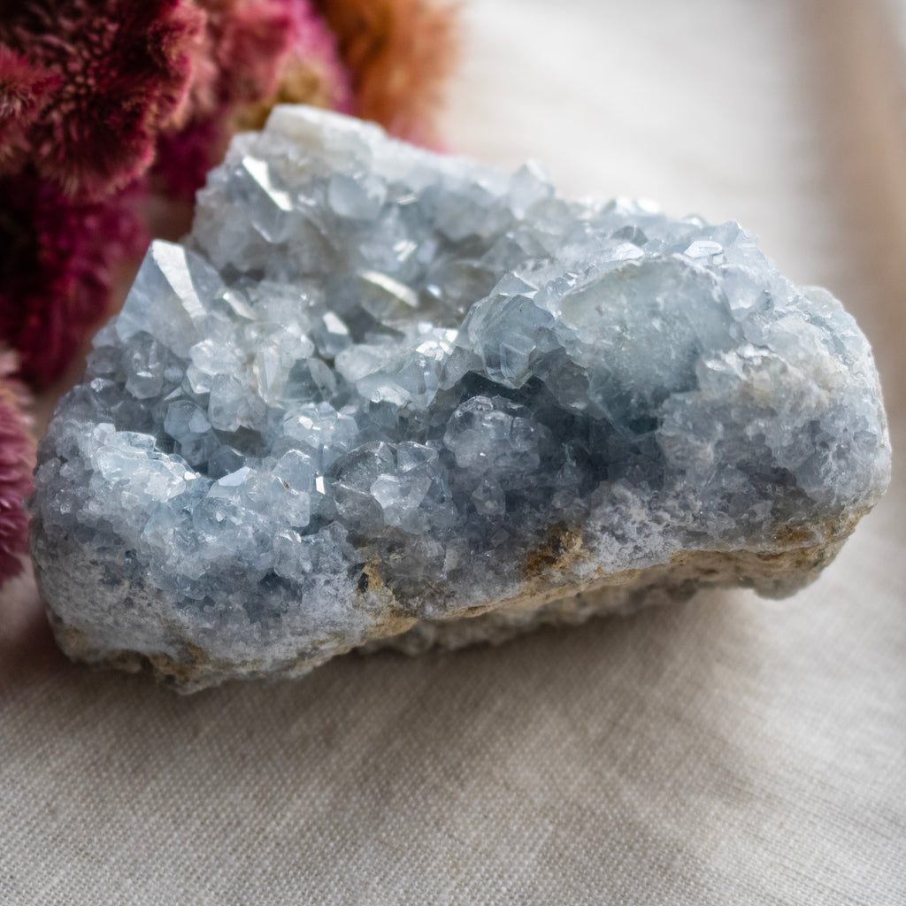 Blue Celestite Cluster