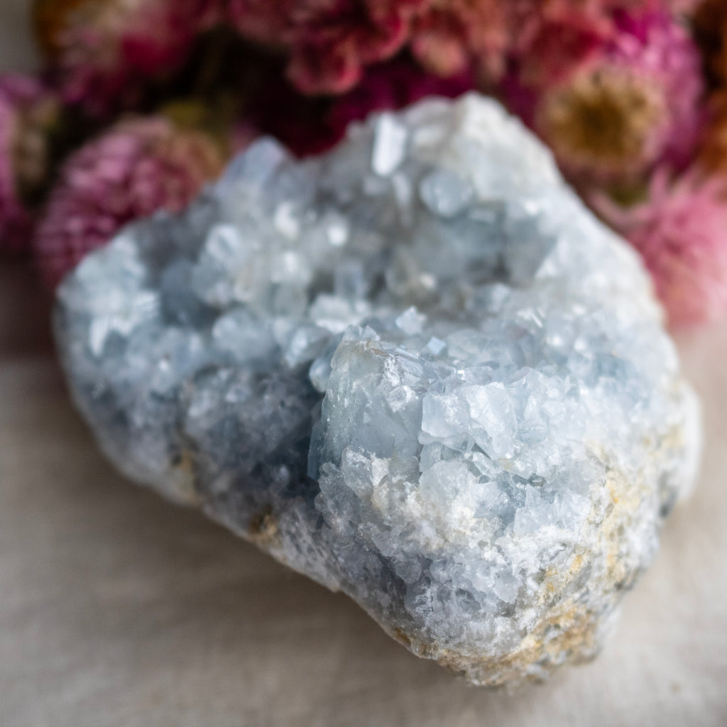 Blue Celestite Cluster