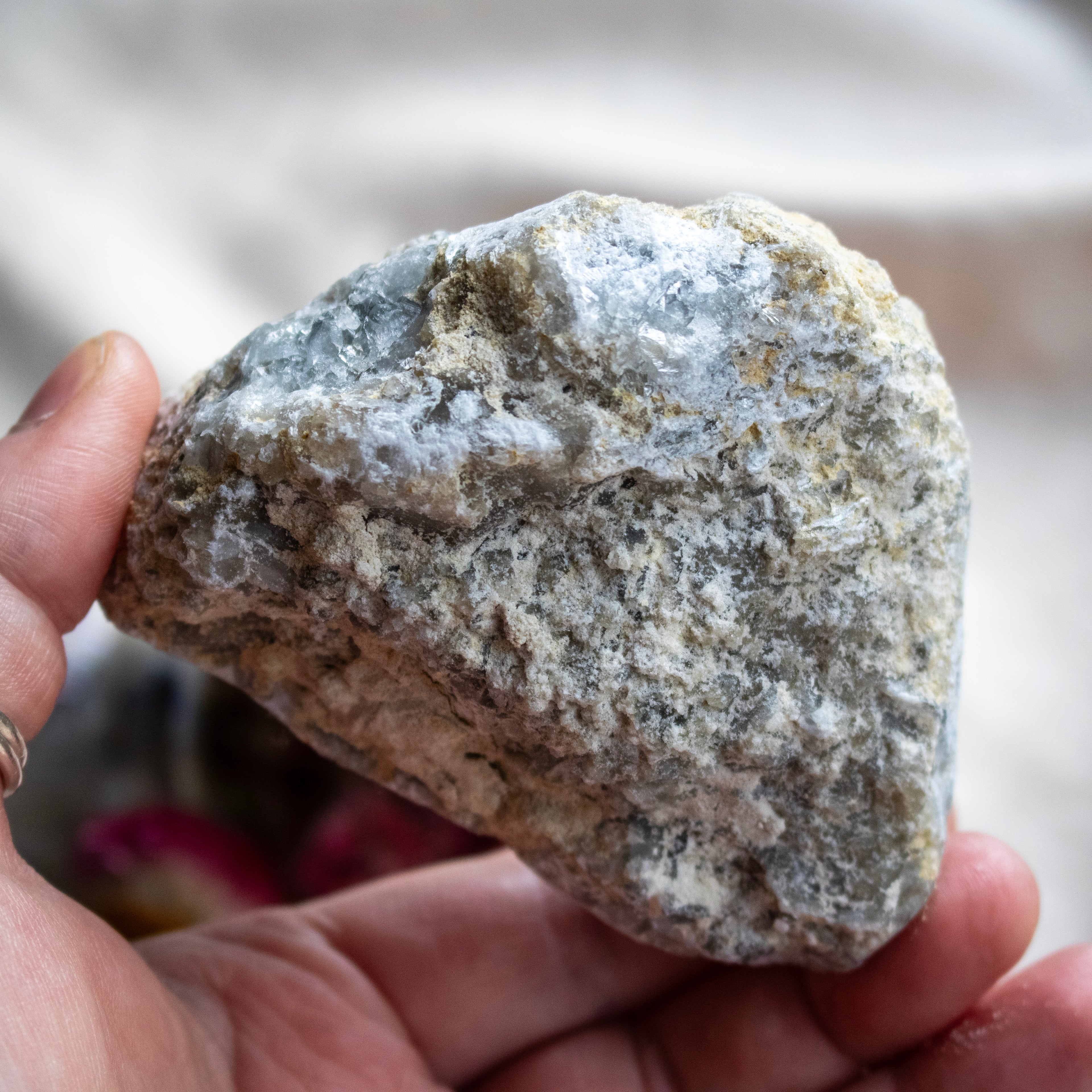 Blue Celestite Cluster