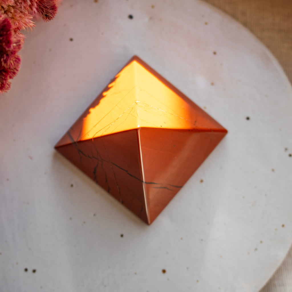 Red Jasper Pyramid