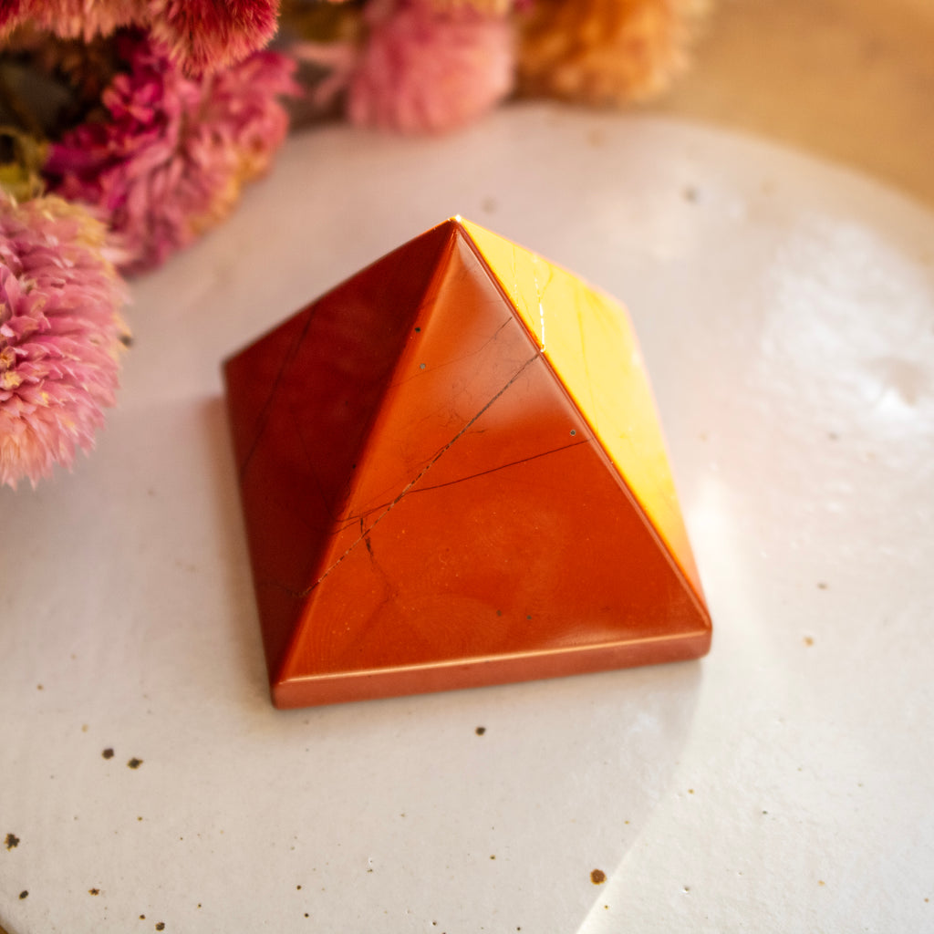 Red Jasper Pyramid