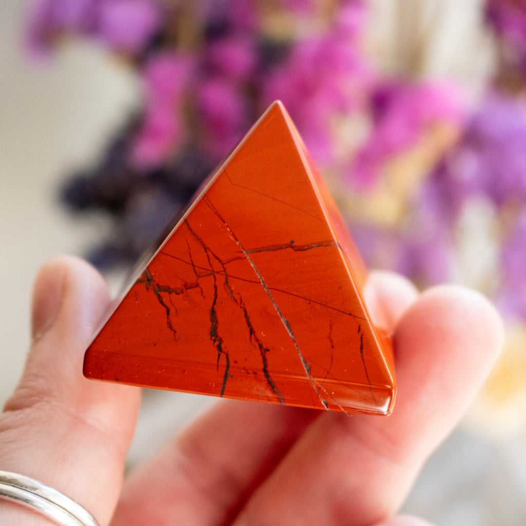 Red Jasper Pyramid