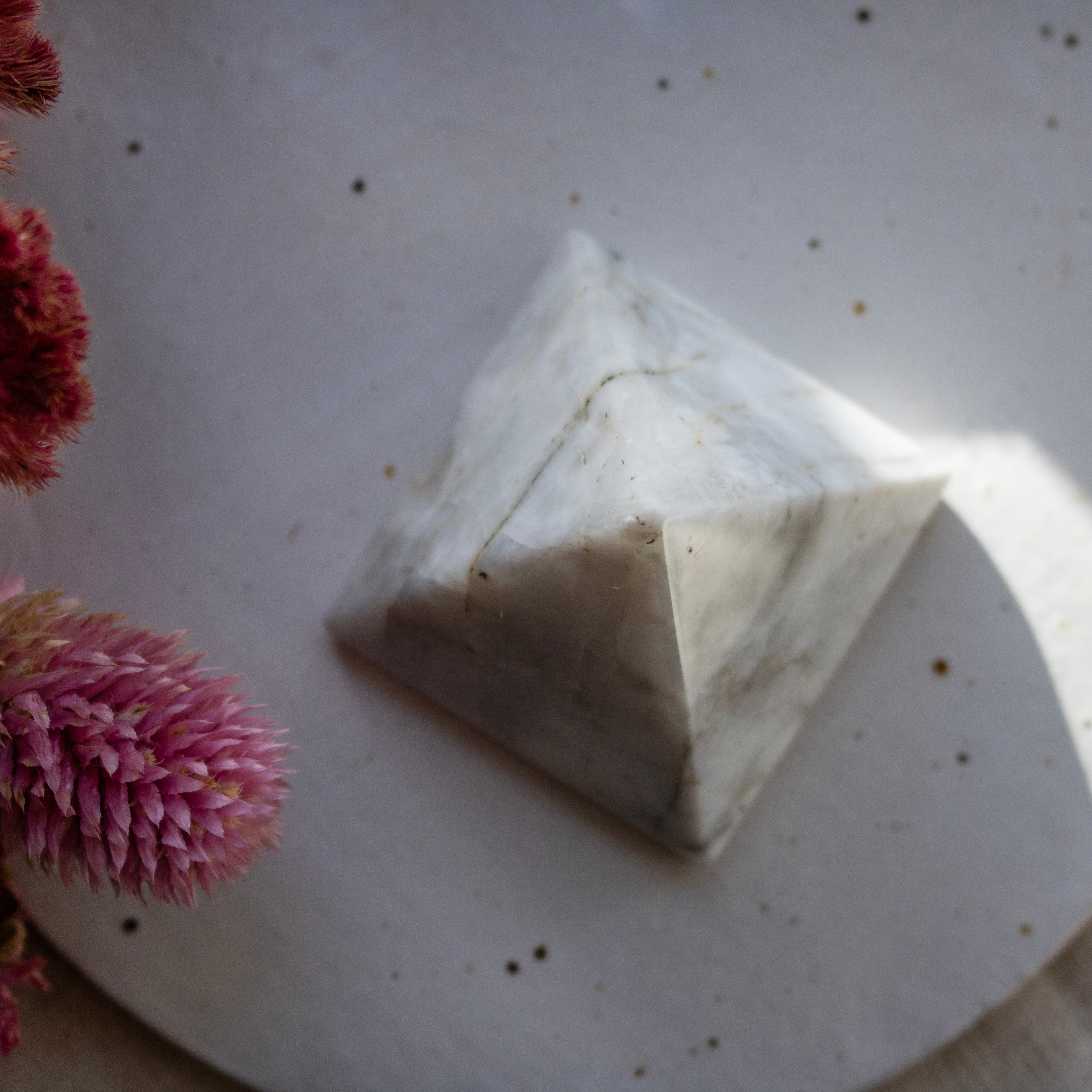 White Moonstone Pyramid