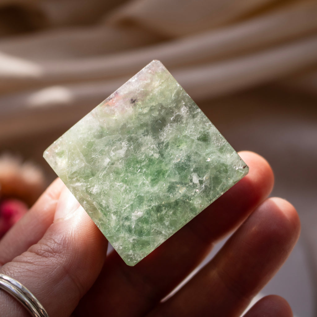 Rainbow Fluorite Pyramid