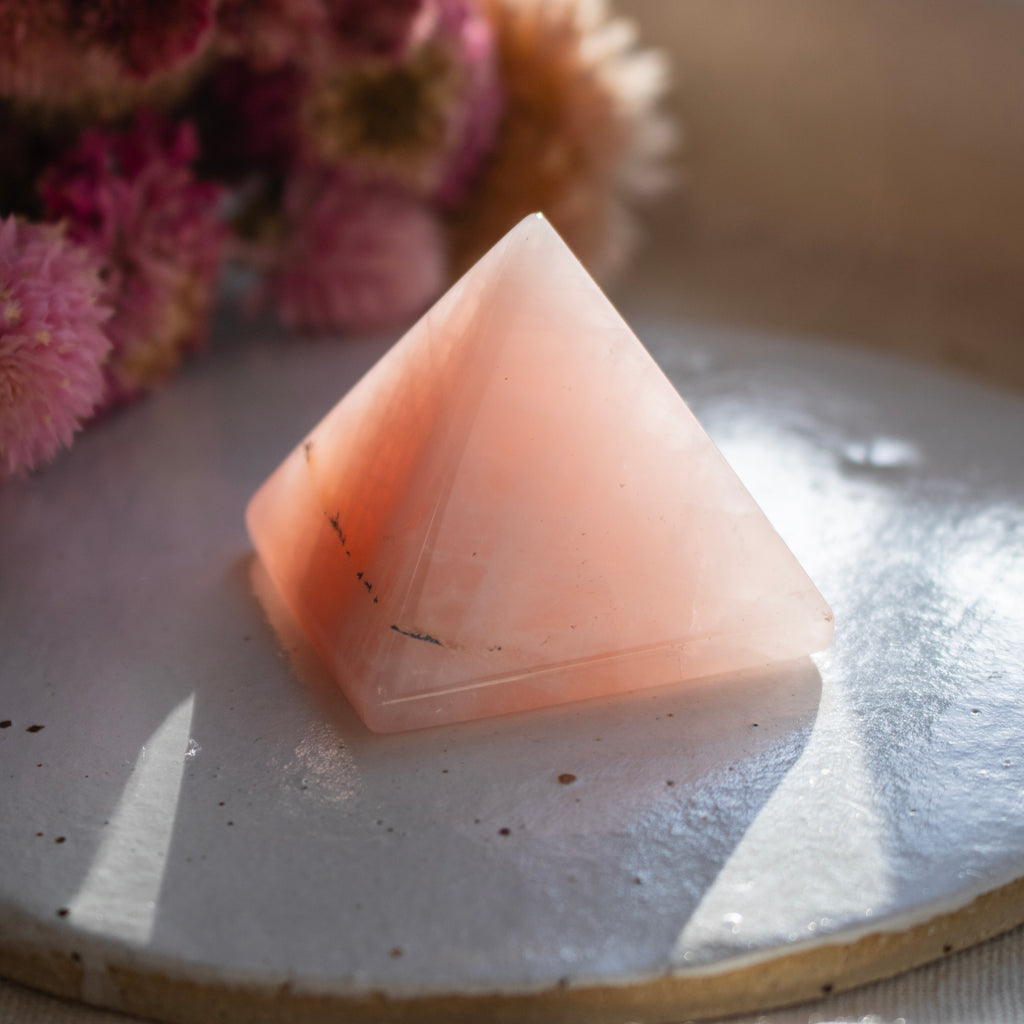 Rose Quartz Pyramid