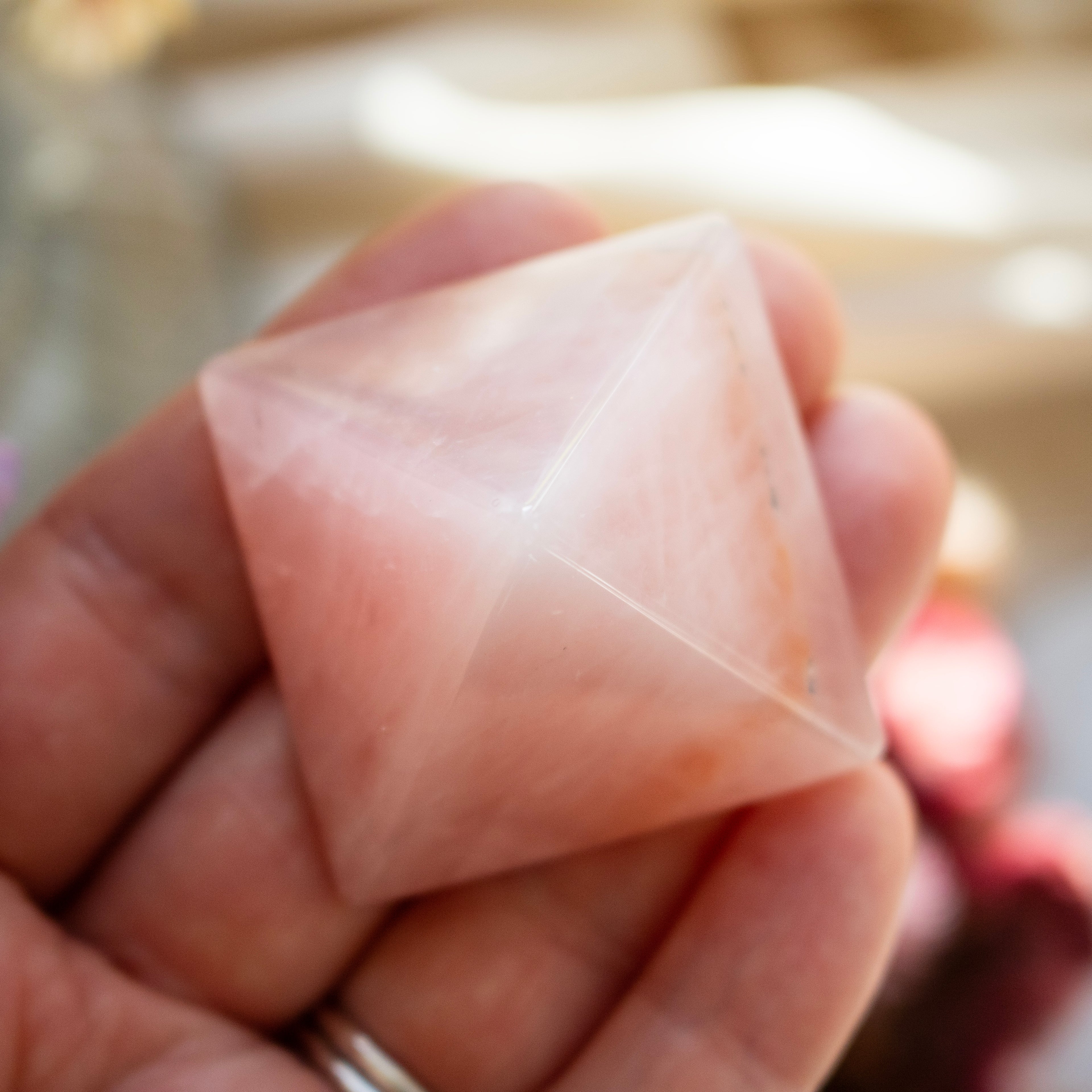 Rose Quartz Pyramid