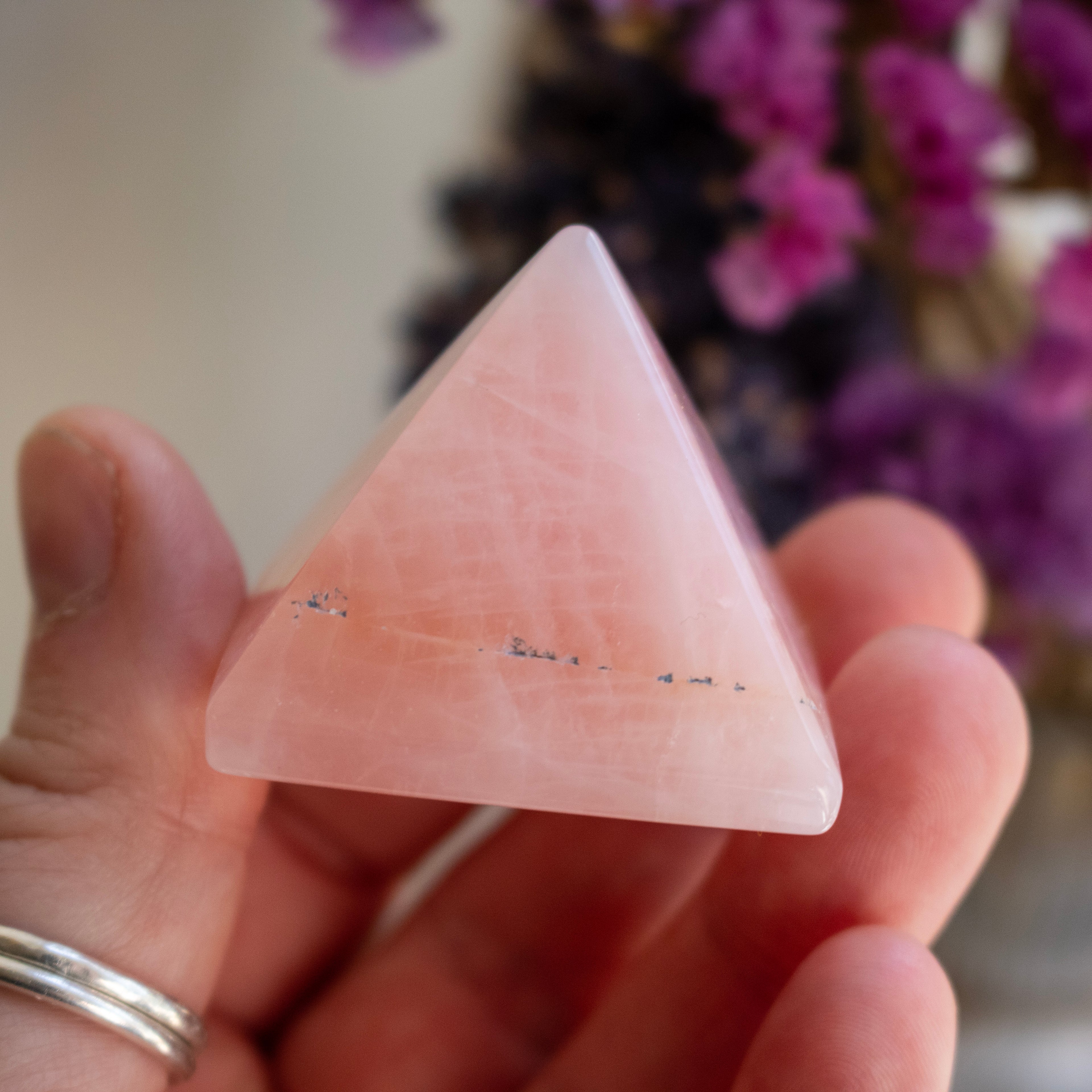 Rose Quartz Pyramid