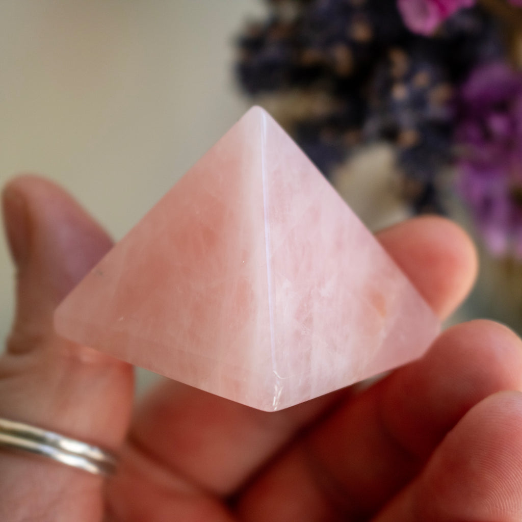 Rose Quartz Pyramid