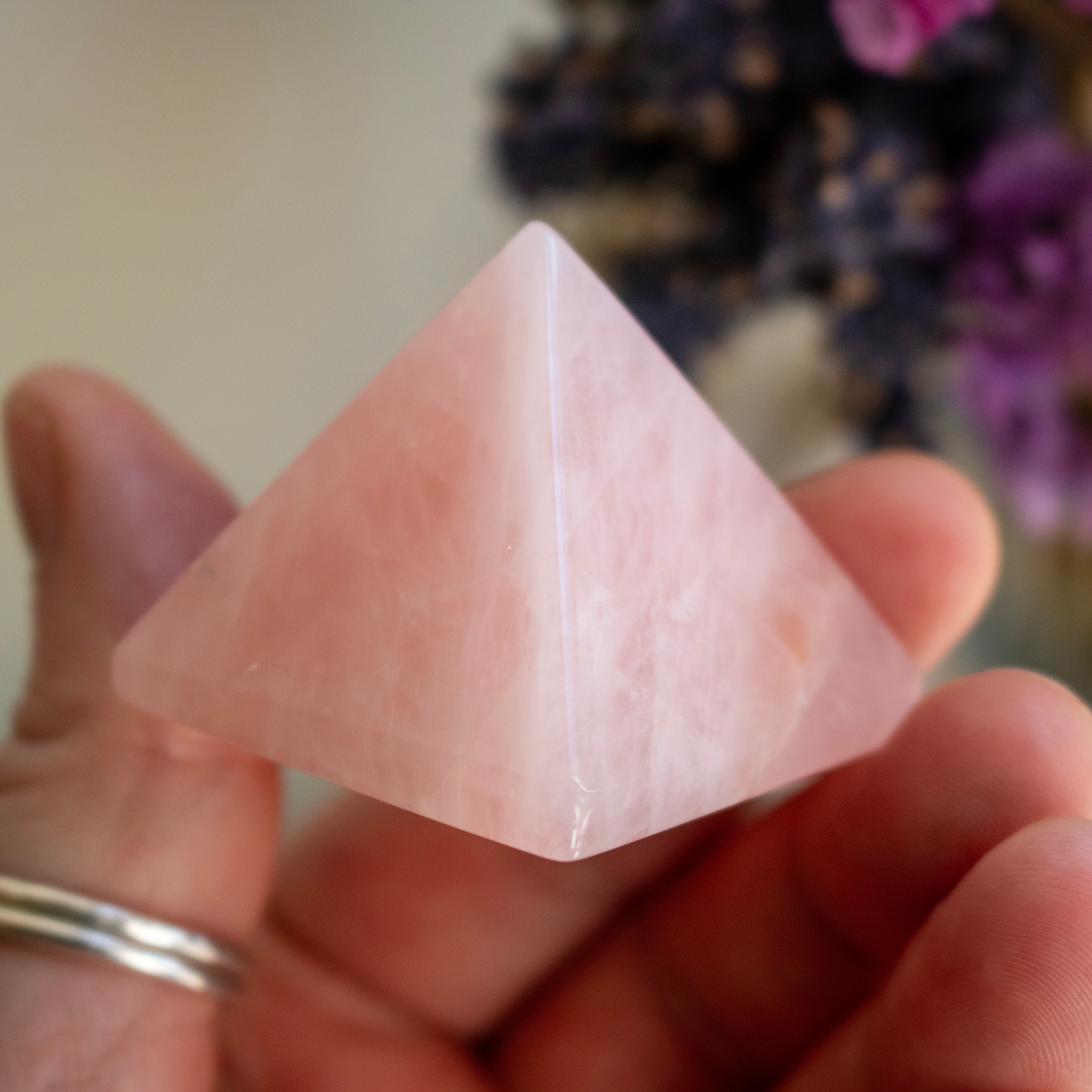 Rose Quartz Pyramid
