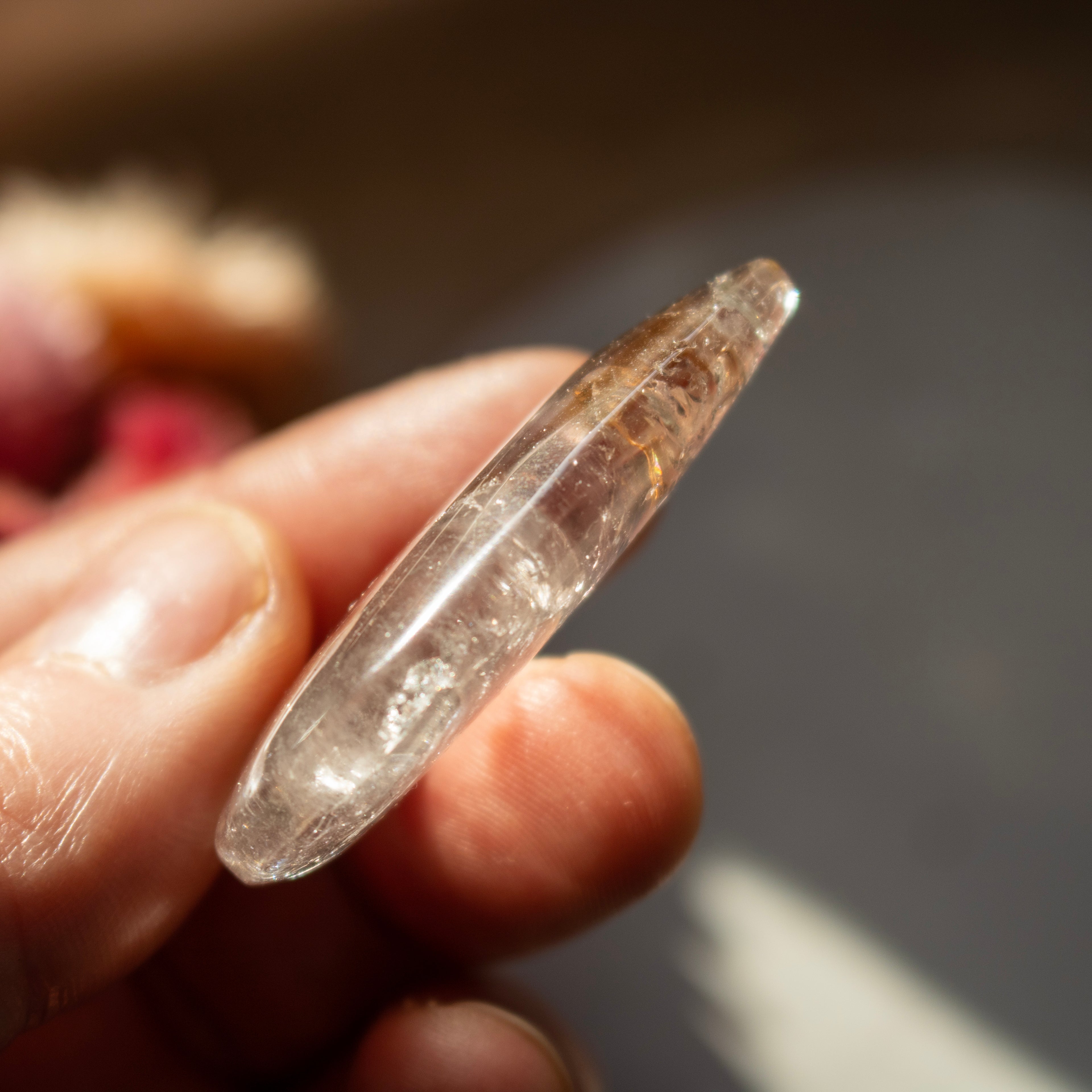 Phantom Amethyst with Powellite - UV Reactive