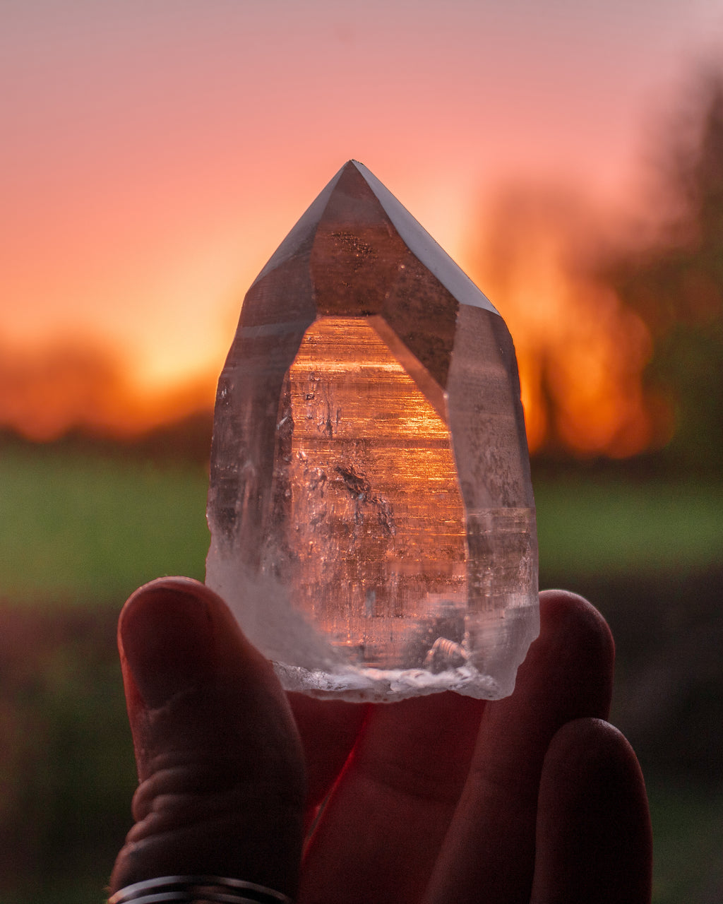 Clear Lemurian Quartz Point