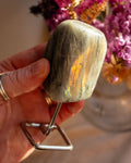 Polished Labradorite on Metal Stand