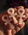 Rose Quartz Ankh