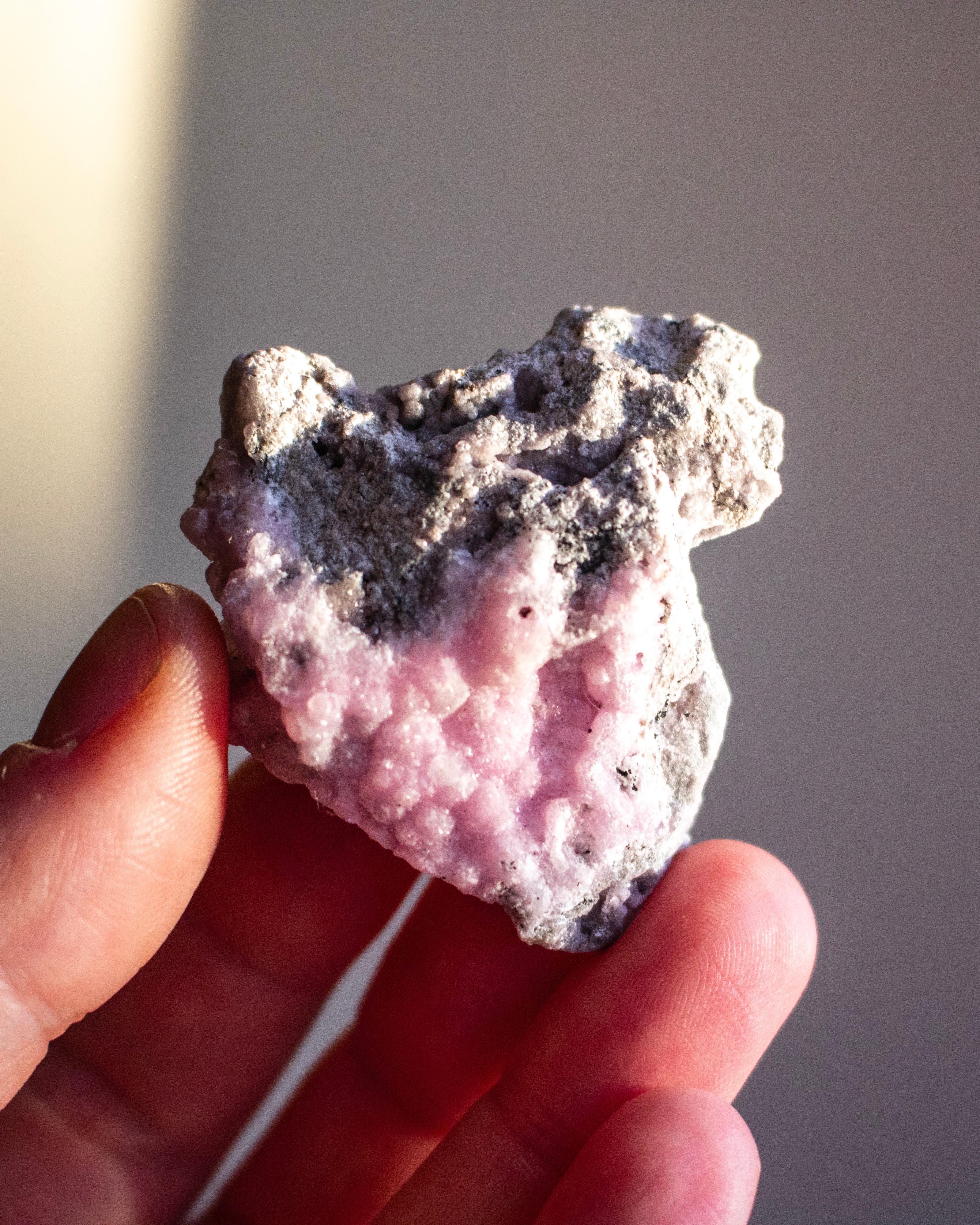 Raw Pink Smithsonite Crystal Cluster