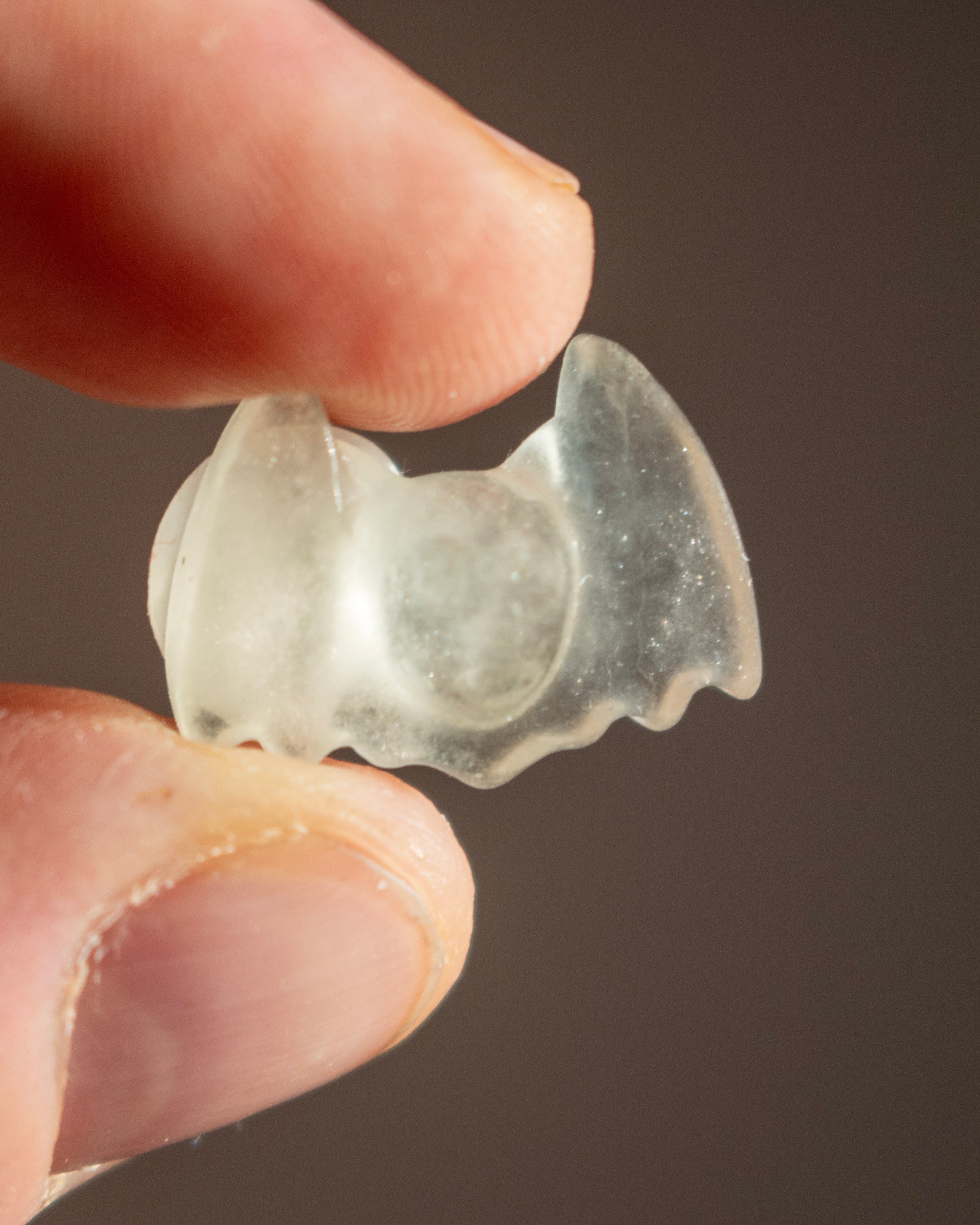 Yellow Fluorite Bat Carving