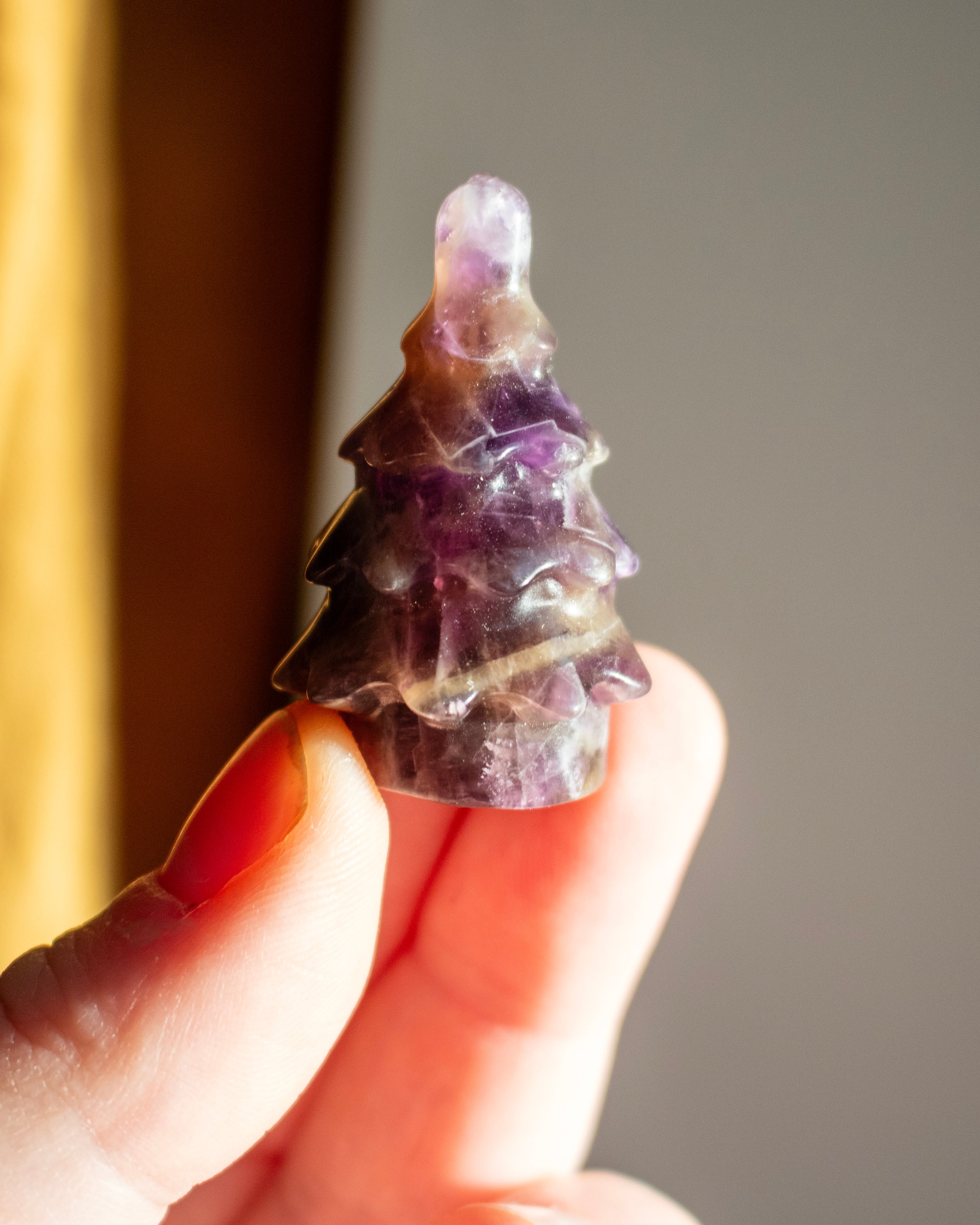 Amethyst Xmas Tree Carving