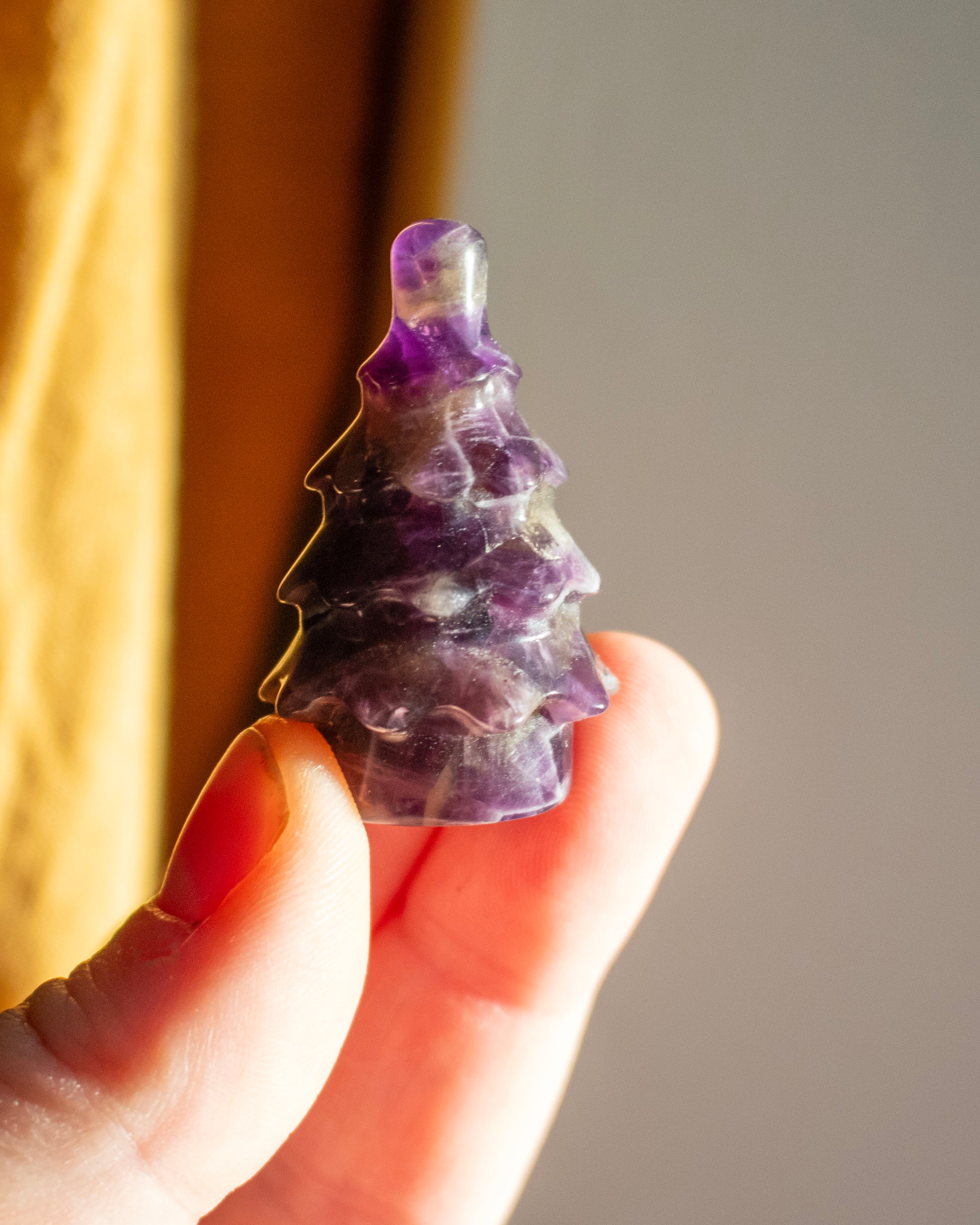 Amethyst Xmas Tree Carving
