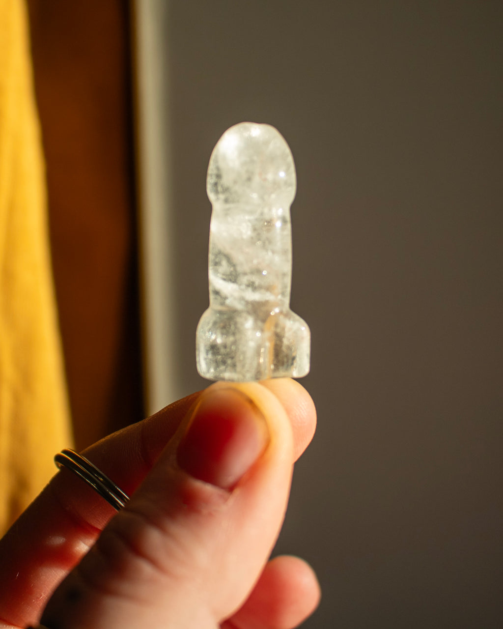 Clear Quartz Keyring