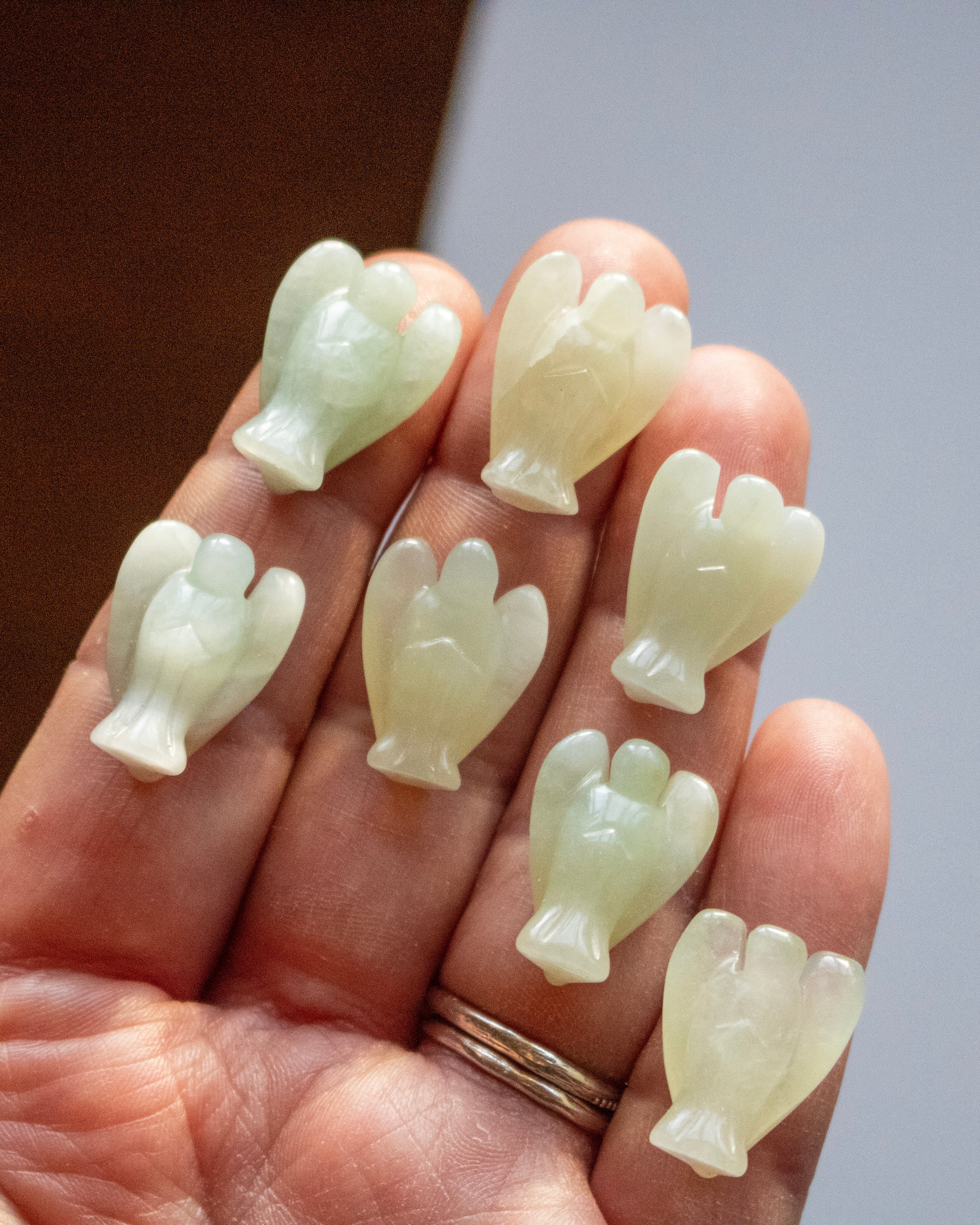 Mini Serpentine Angel Carving