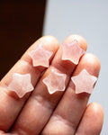 Mini Rose Quartz Star Carving