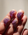Mini Amethyst Moon Carving