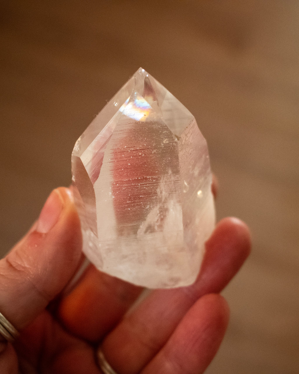 Clear Lemurian Quartz Point