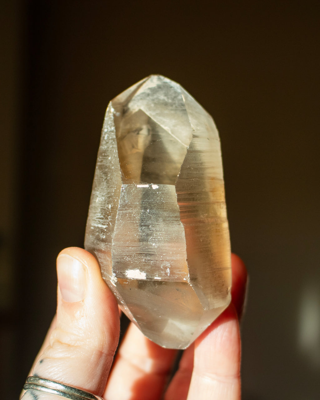 Smoky Lemurian Quartz Point